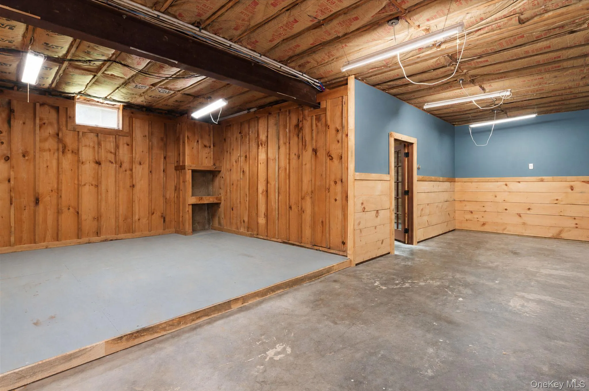 Basement with Finished Storage Space Basement with Finished Storage Space