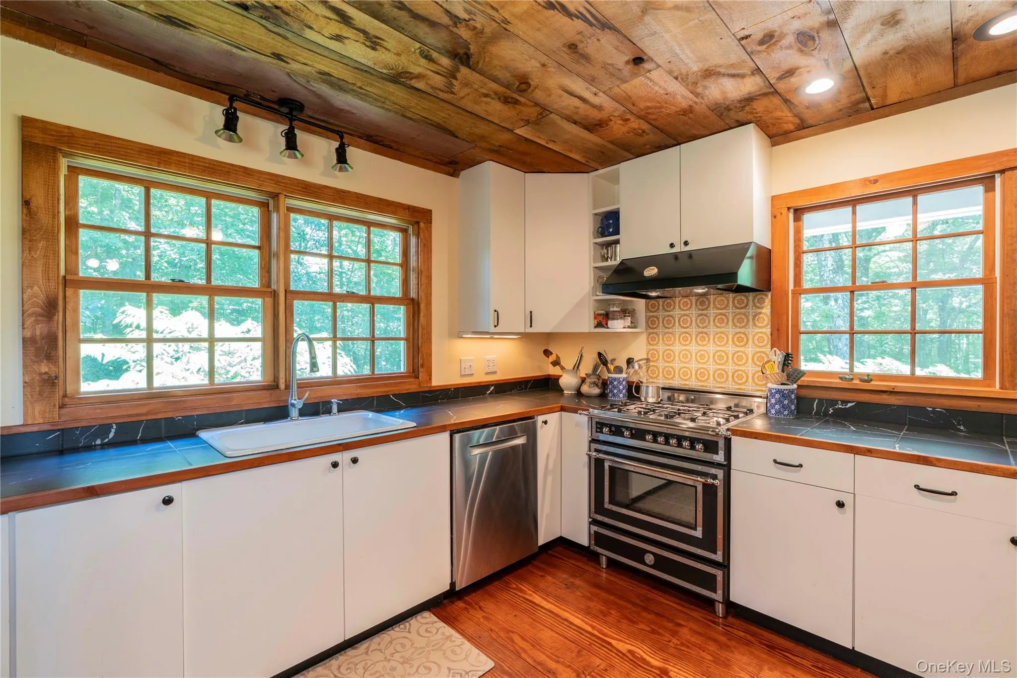 Chef Style Kitchen with Bertazzoni Stove & Tile Counter Tops Chef Style Kitchen with Bertazzoni Stove & Tile Counter Tops