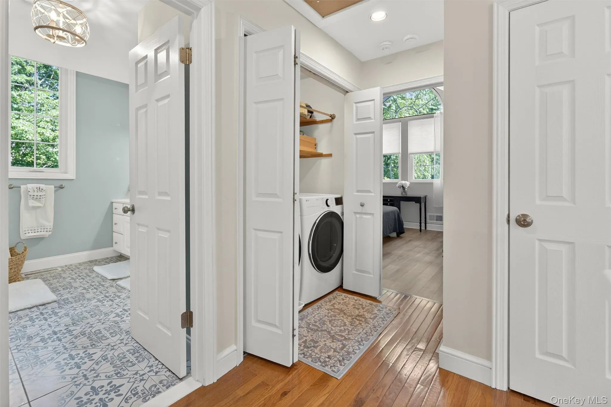 View of 2nd floor hallway showing Bathroom and Laundry View of 2nd floor hallway showing Bathroom and Laundry