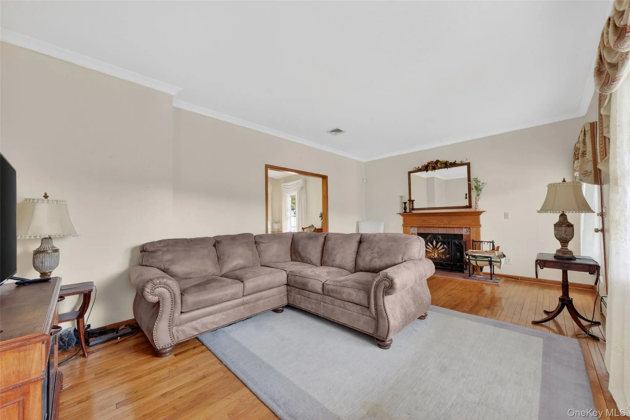 Family Room with wood burning fireplace Family Room with wood burning fireplace