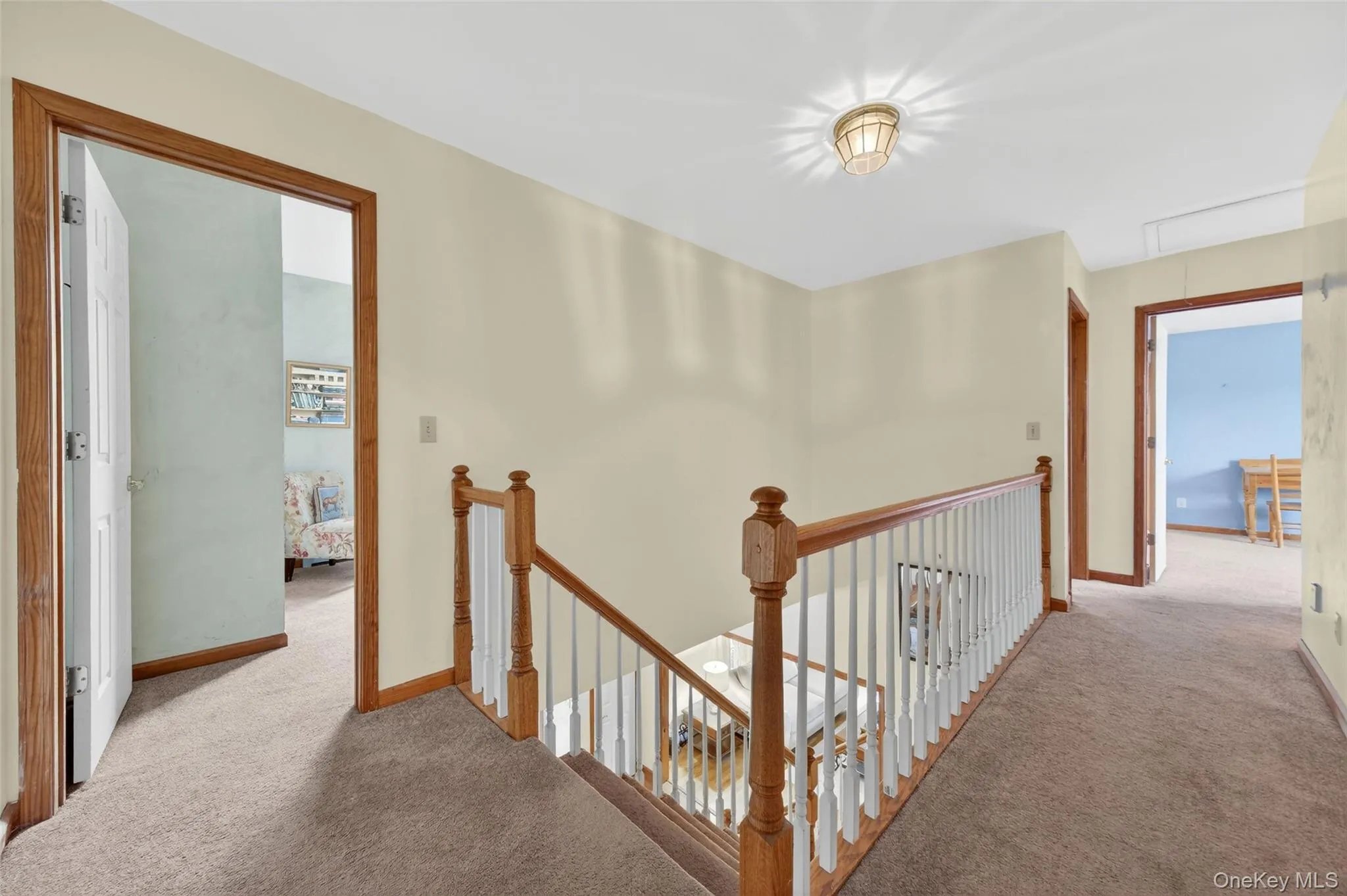 Wide staircase with spacious landing Wide staircase with spacious landing