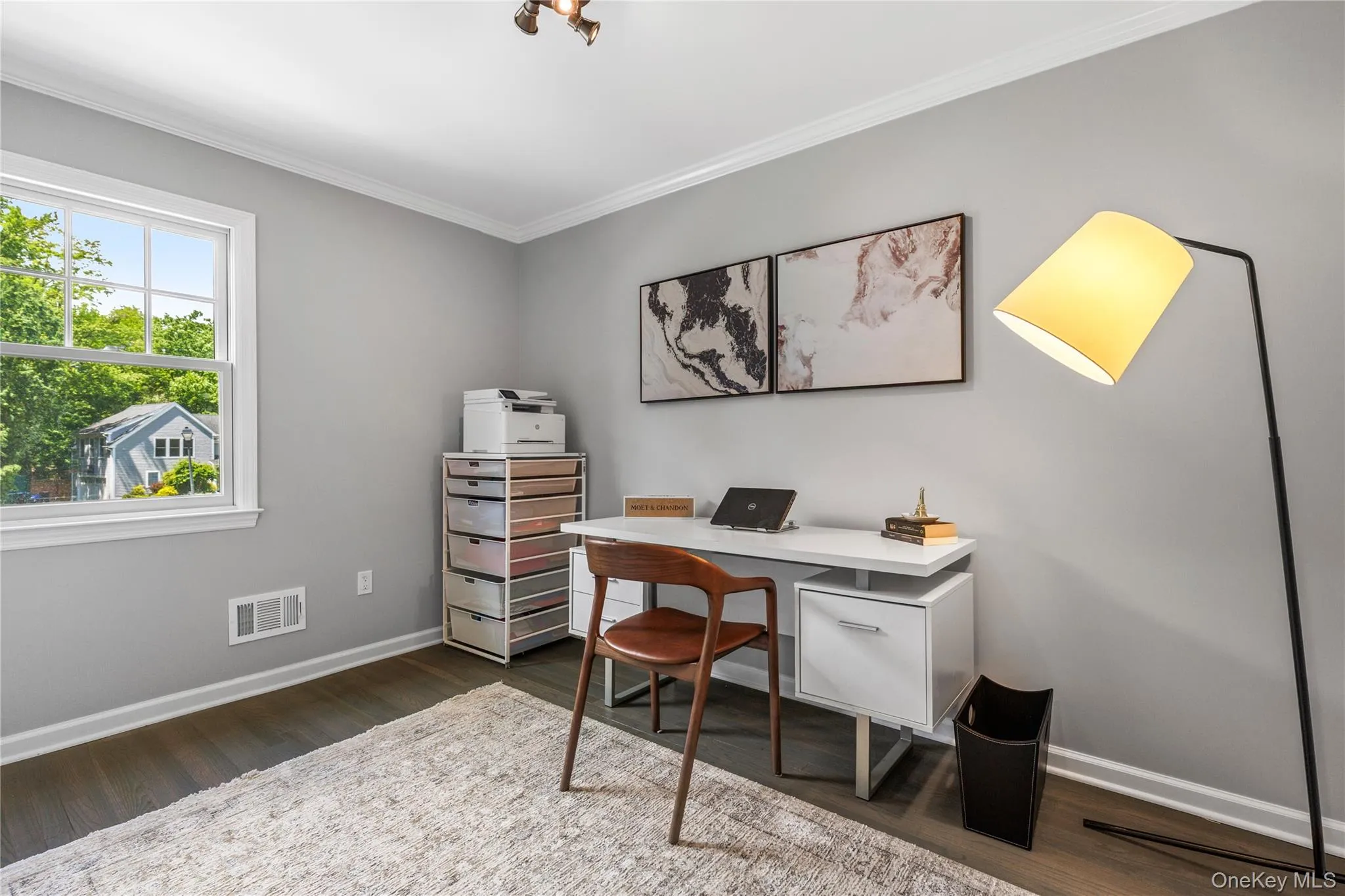 The 1st floor bedroom is currently used as an office and enjoys a valuable degree of privacy from the main part of the house without being excluded. The 1st floor bedroom is currently used as an office and enjoys a valuable degree of privacy from the main part of the house without being excluded.
