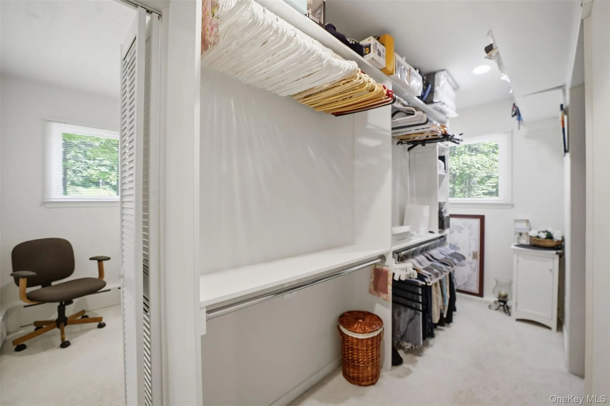 The third room has been converted into an office and walk-in closet The third room has been converted into an office and walk-in closet