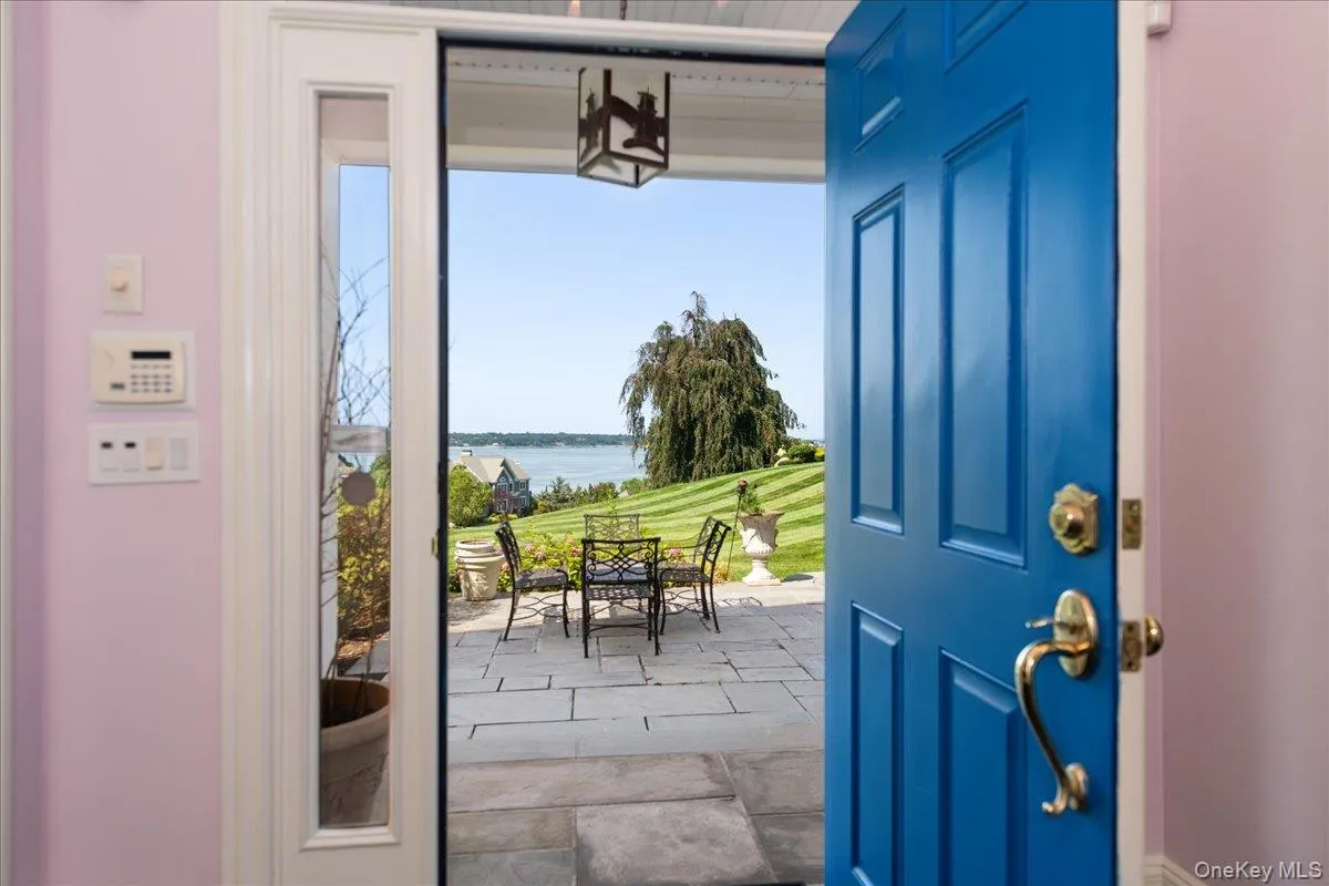 Sweeping View of Front Lawn and Long Island Sound Sweeping View of Front Lawn and Long Island Sound