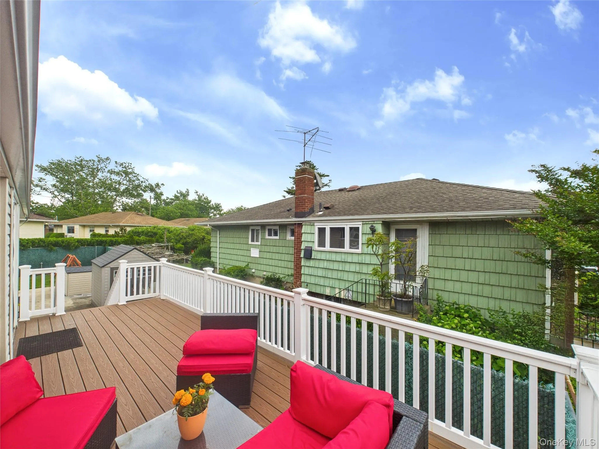View of wooden deck View of wooden deck