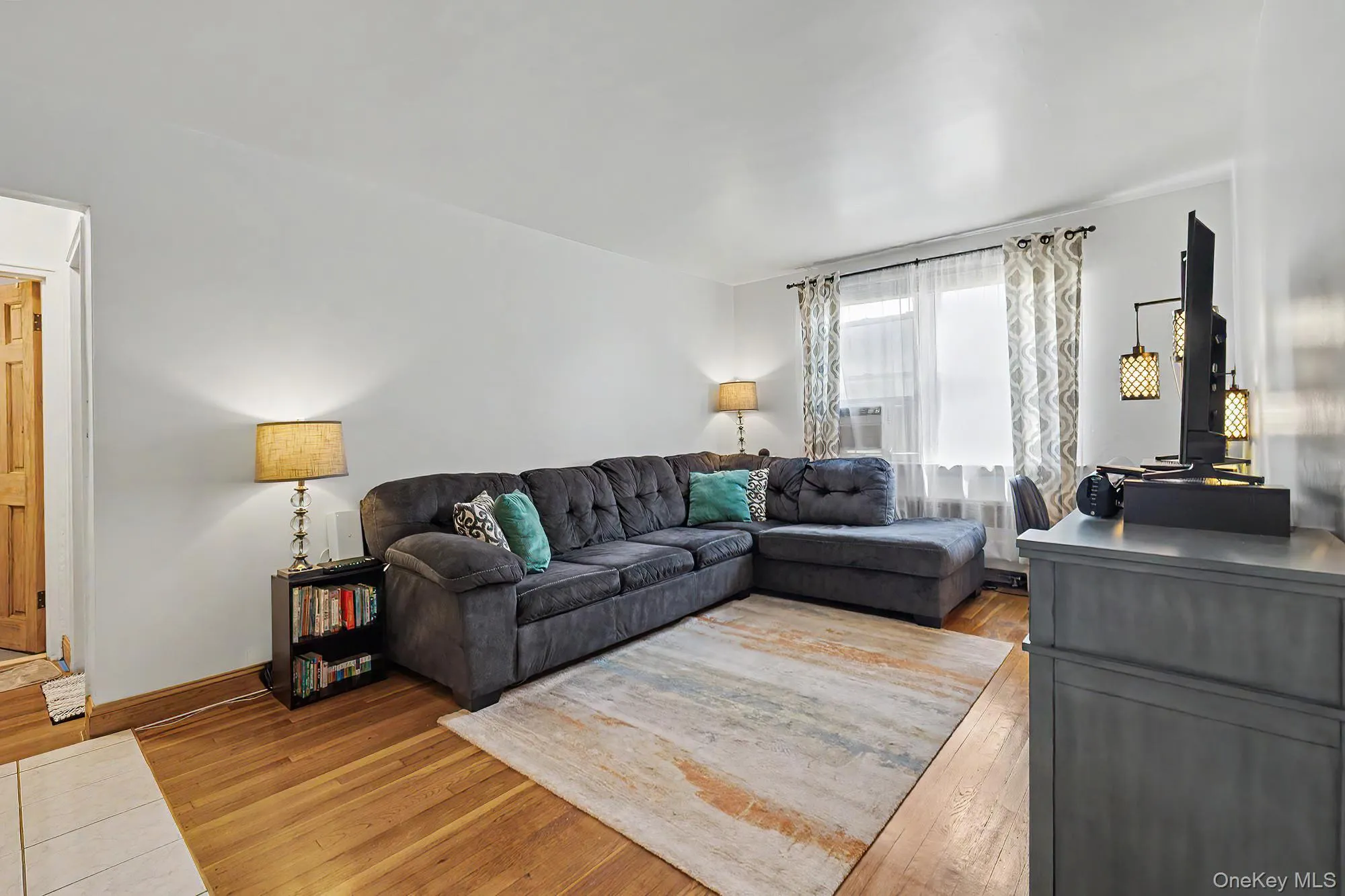 Living room with hardwood floors Living room with hardwood floors