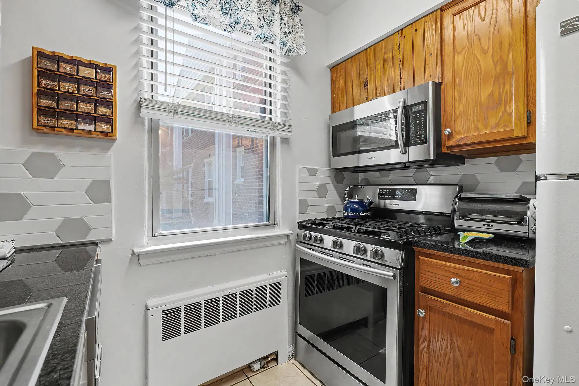Kitchen with stainless steel appliances Kitchen with stainless steel appliances