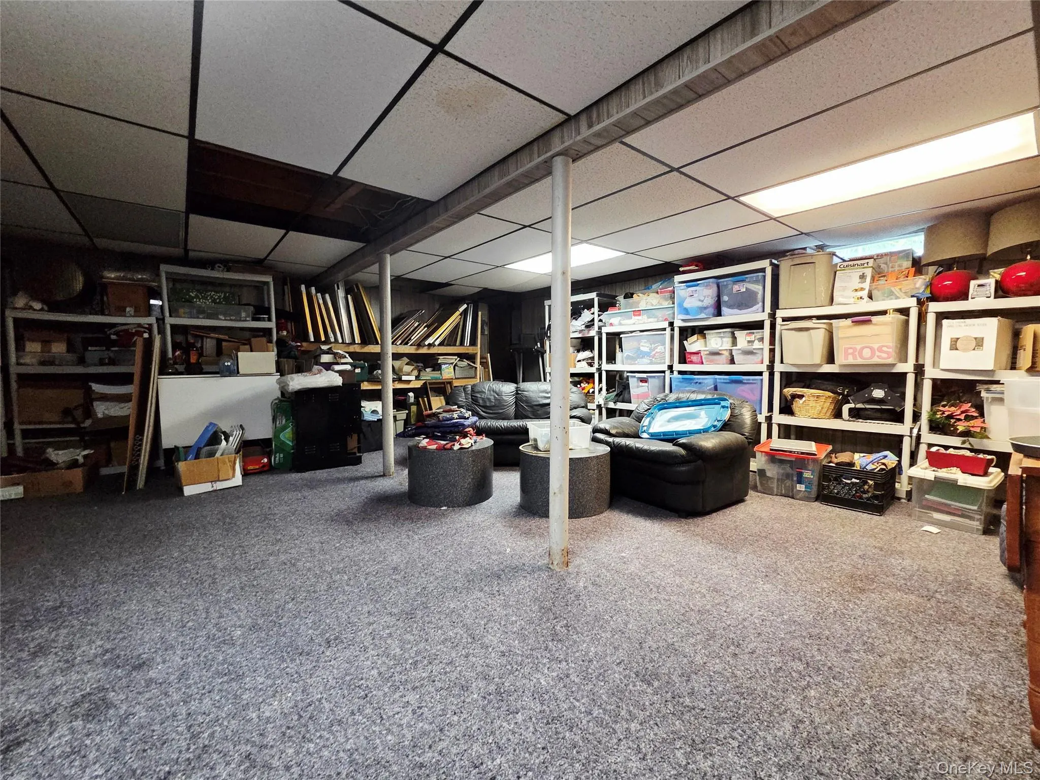 Family room in part finished basement. Family room in part finished basement.