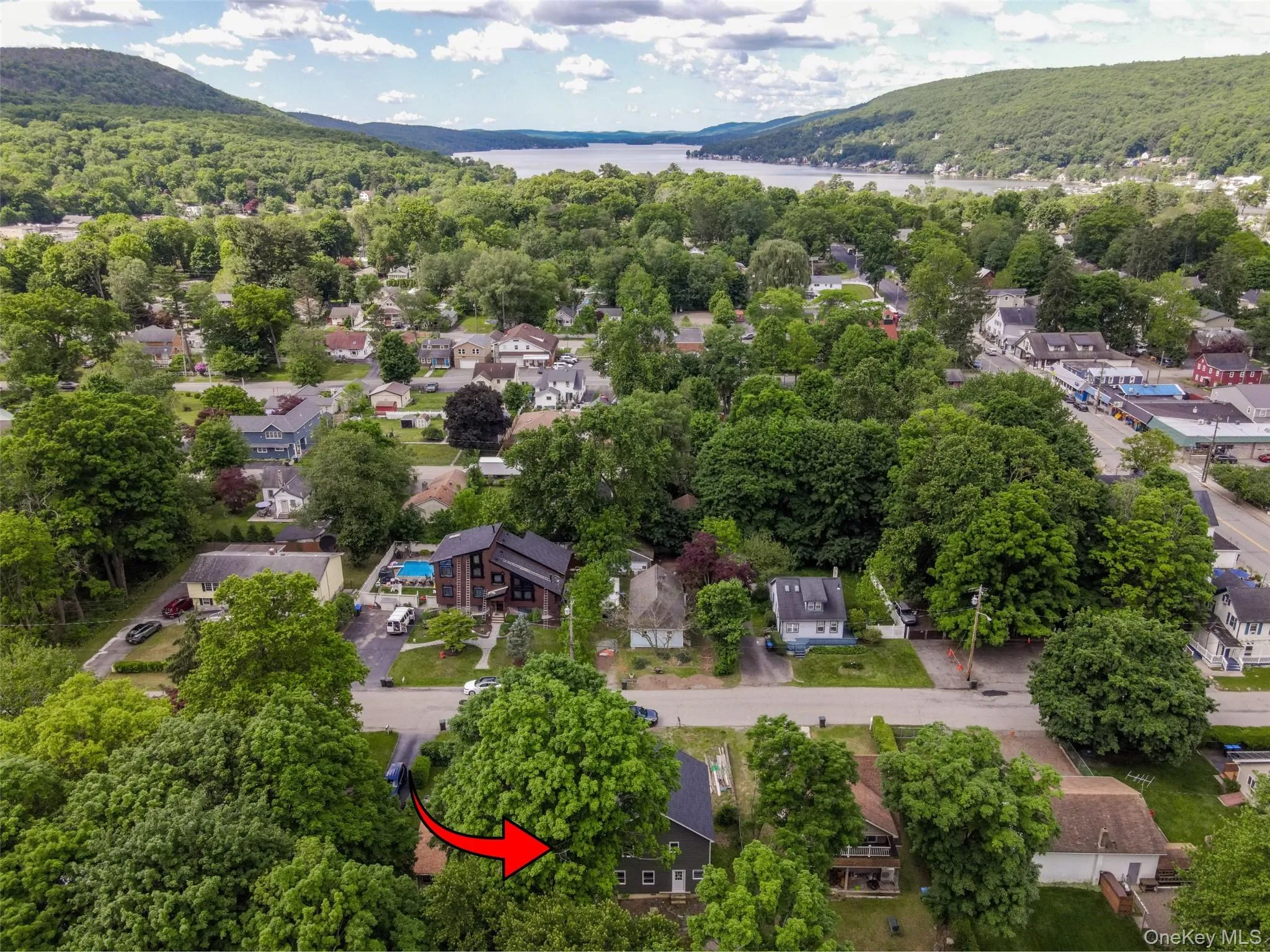 Home in the forefront with Greenwood Lake in the background. Home in the forefront with Greenwood Lake in the background.