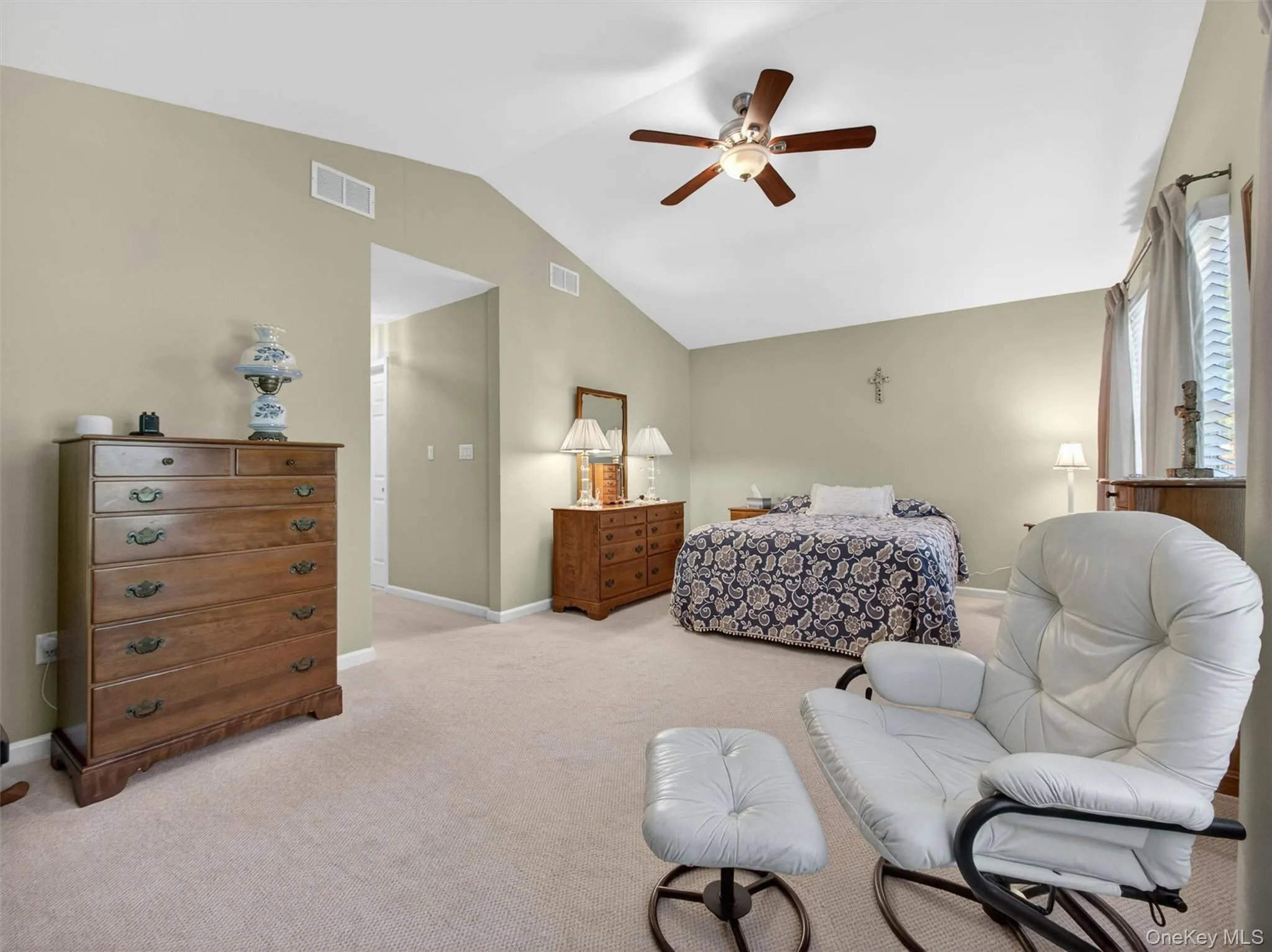 Primary bedroom suite includes two walk-in closets and ceramic tiled bathroom with soaking tub, seperate shower, and discreet lavatory. Primary bedroom suite includes two walk-in closets and ceramic tiled bathroom with soaking tub, seperate shower, and discreet lavatory.