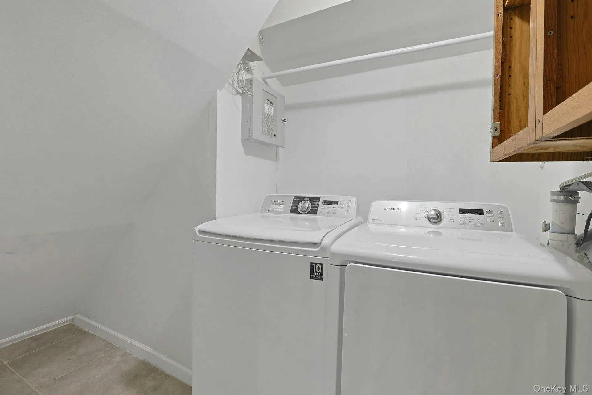 Laundry in basement Laundry in basement