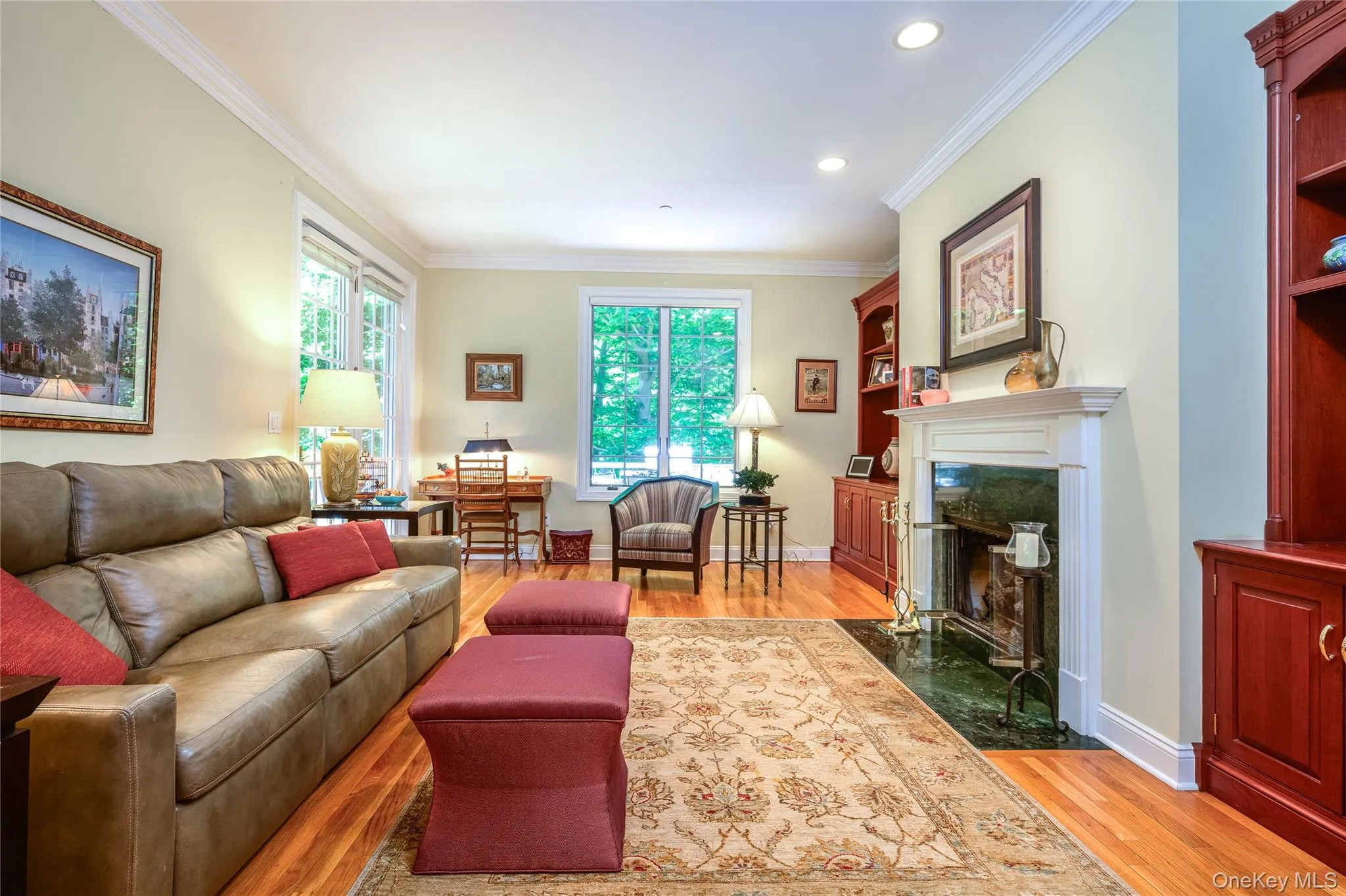 Family Room/Den with gas fireplace. Family Room/Den with gas fireplace.