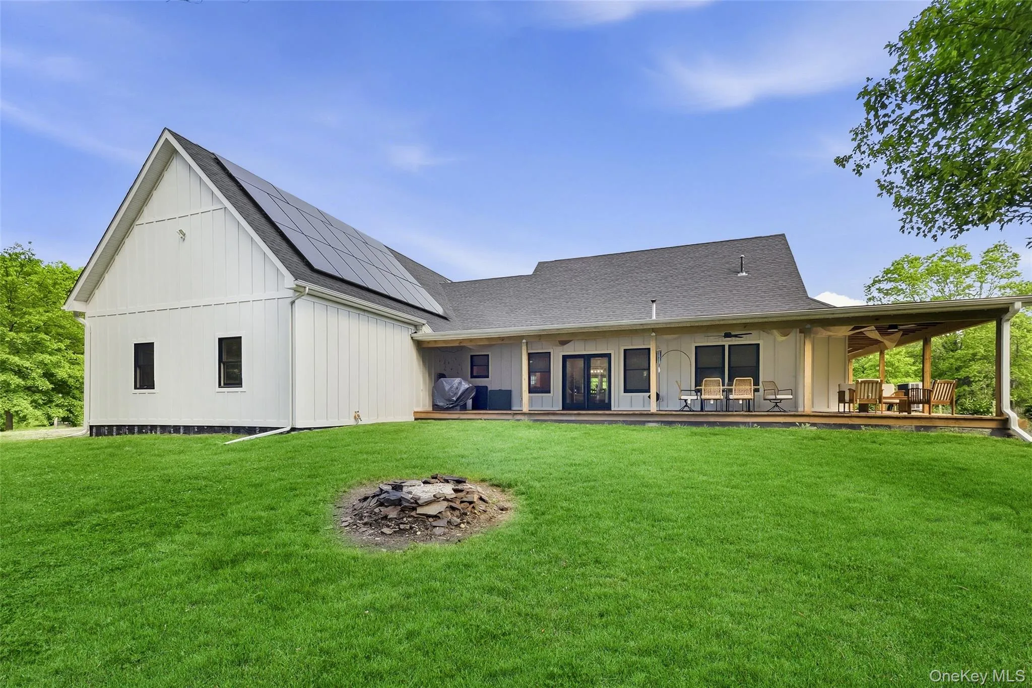 Rear view of the home nestled within 2.03 picturesque acres Rear view of the home nestled within 2.03 picturesque acres