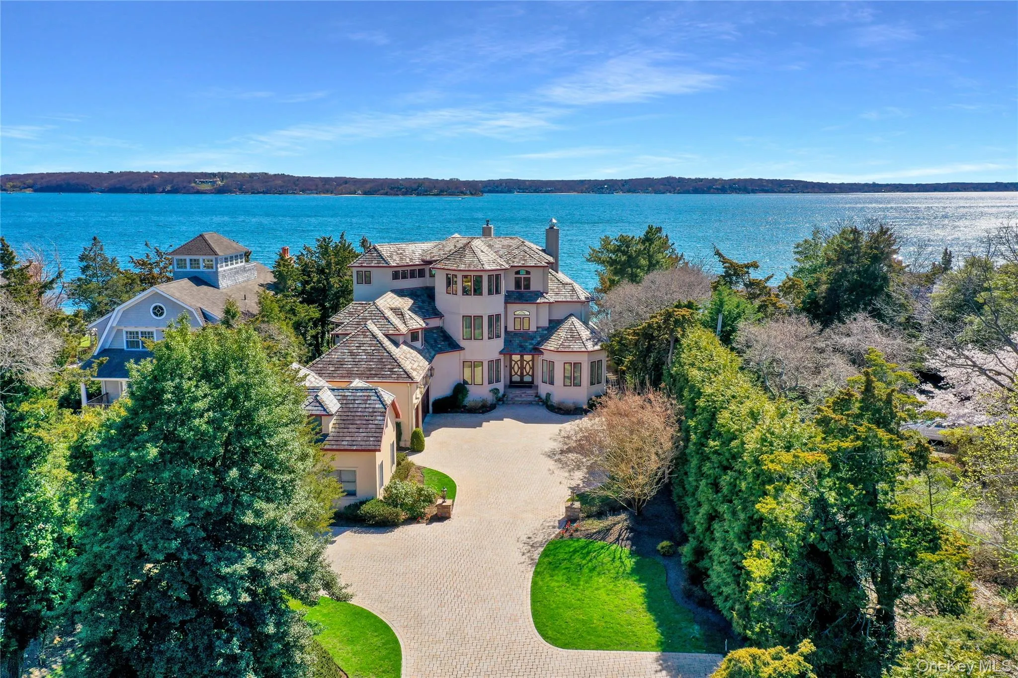 Aerial view featuring a water view Aerial view featuring a water view
