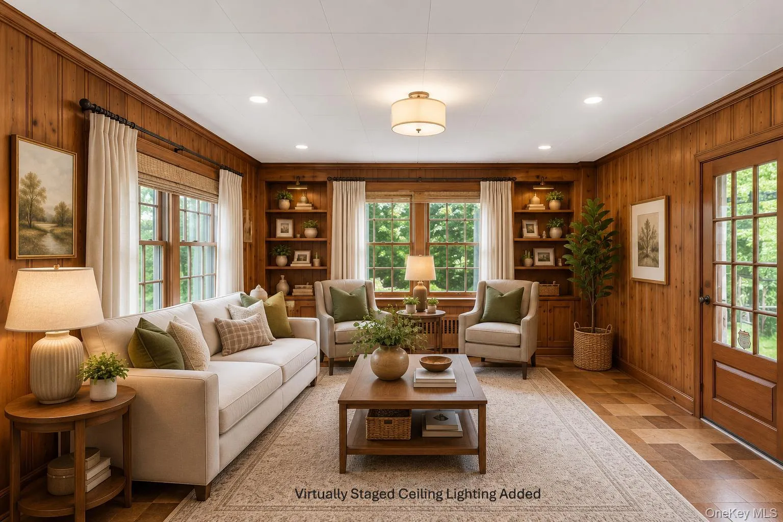 Virtually Staged Ceiling Light Added Virtually Staged Ceiling Light Added