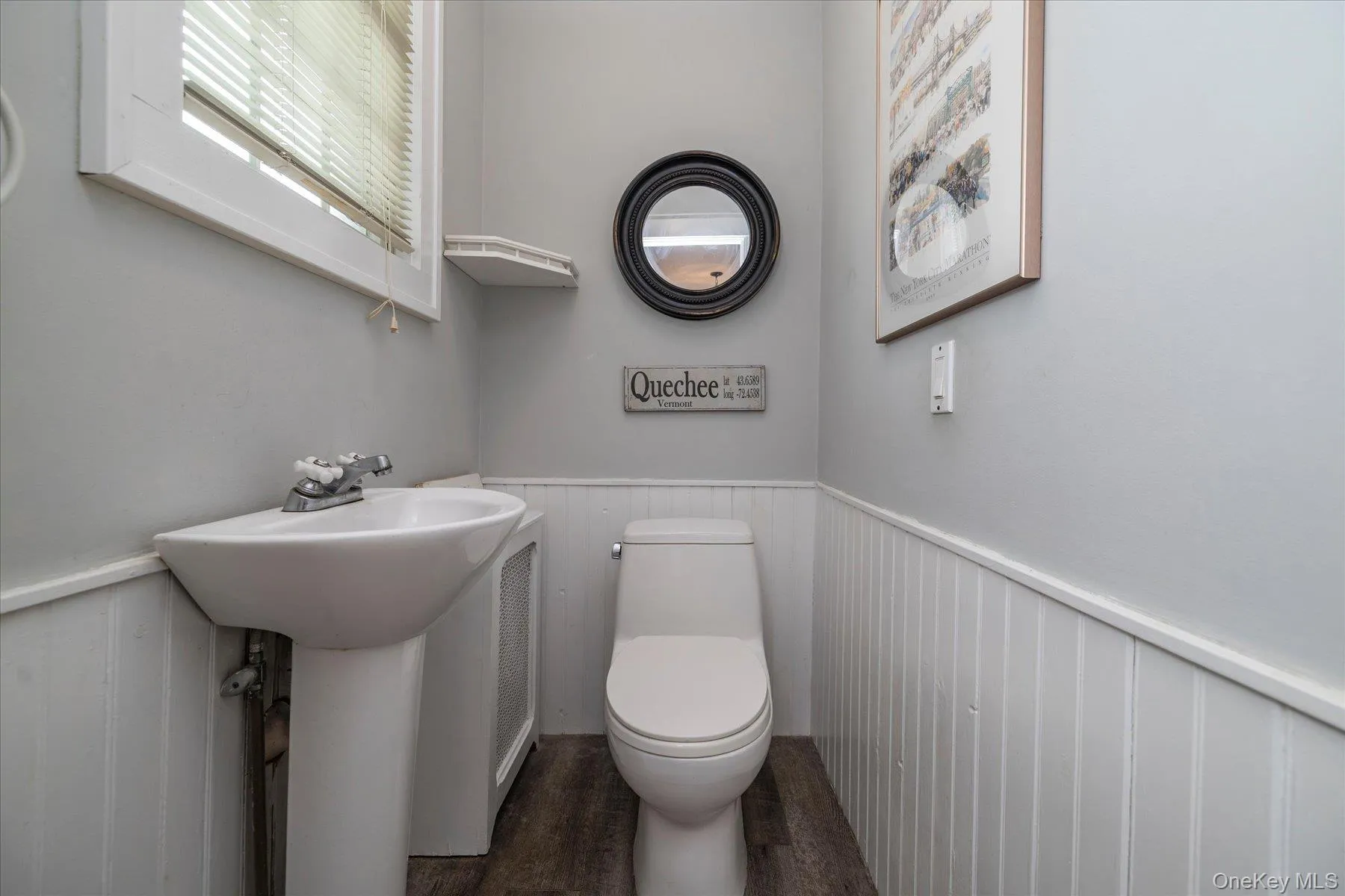 Half bath off the kitchen Half bath off the kitchen