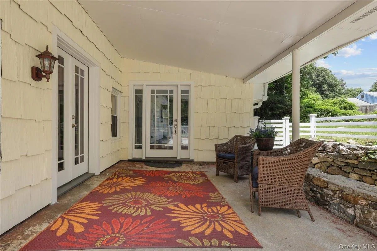 Patio front entry Patio front entry