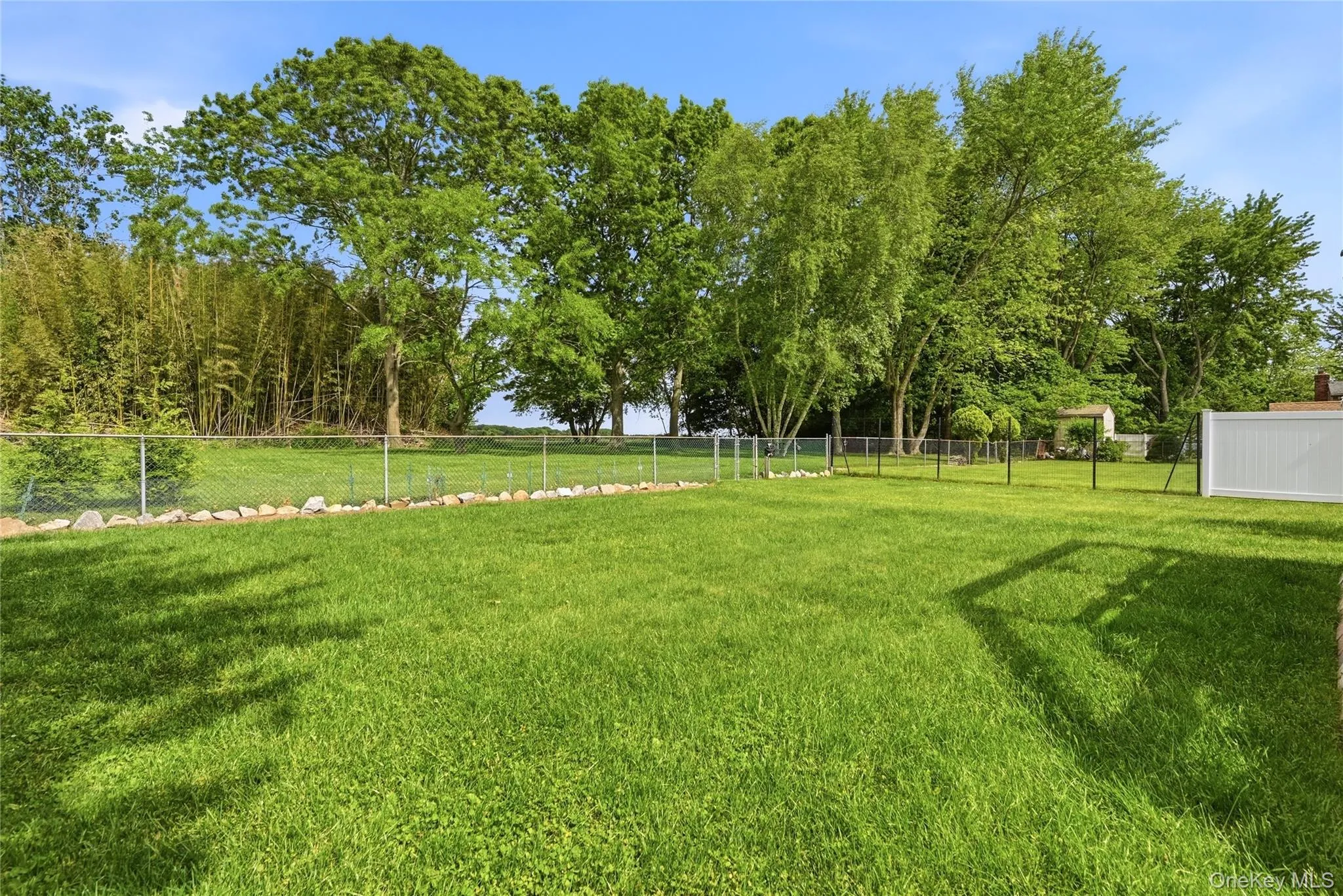 This owner has permission to mow the area beyond his fence This owner has permission to mow the area beyond his fence