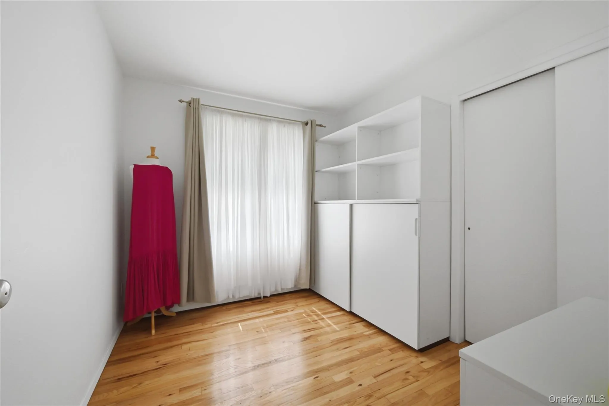 Bedroom #1 with single closet Bedroom #1 with single closet