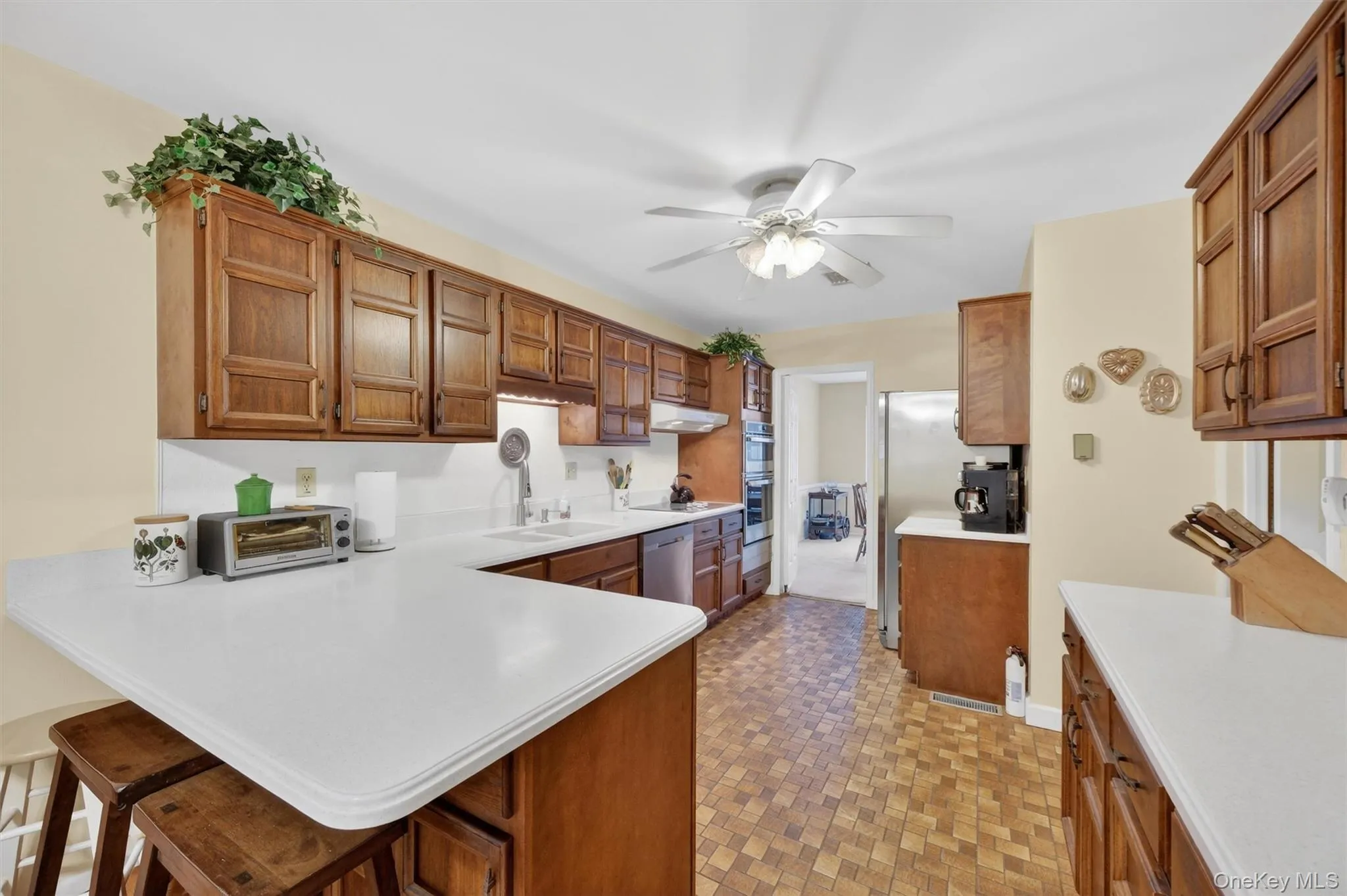 The eat in kitchen is functional, spacious and light-filled. The eat in kitchen is functional, spacious and light-filled.