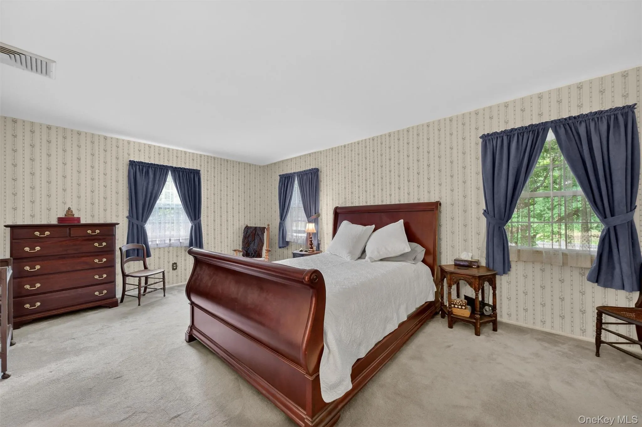 The Primary bedroom is secluded from the other bedroom wing, it's spacious and has a large walk in closet and ensuite bathroom with 2 showers! The Primary bedroom is secluded from the other bedroom wing, it's spacious and has a large walk in closet and ensuite bathroom with 2 showers!