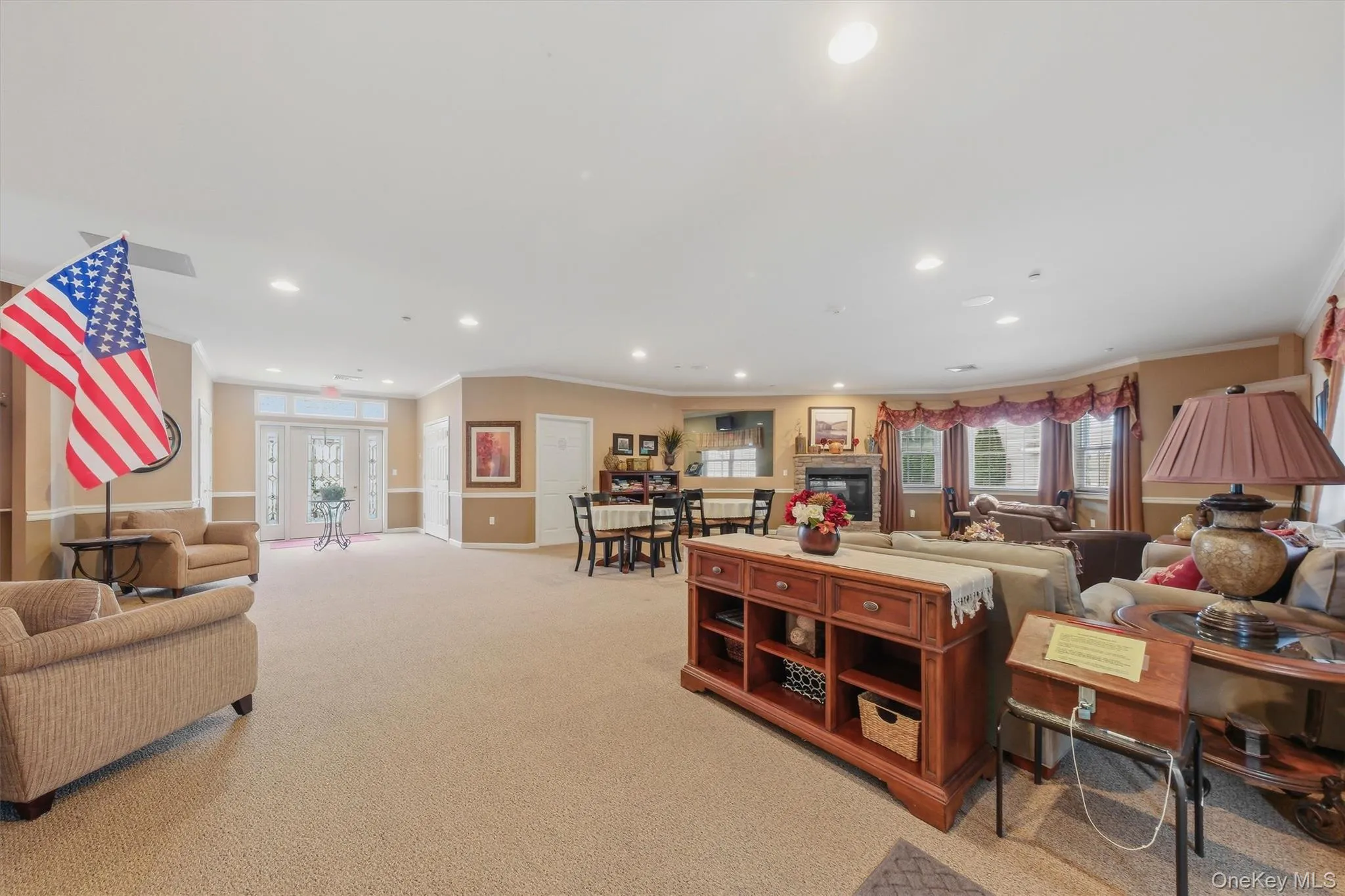 Cozy up with a book in the great room with gas fireplace. Cozy up with a book in the great room with gas fireplace.