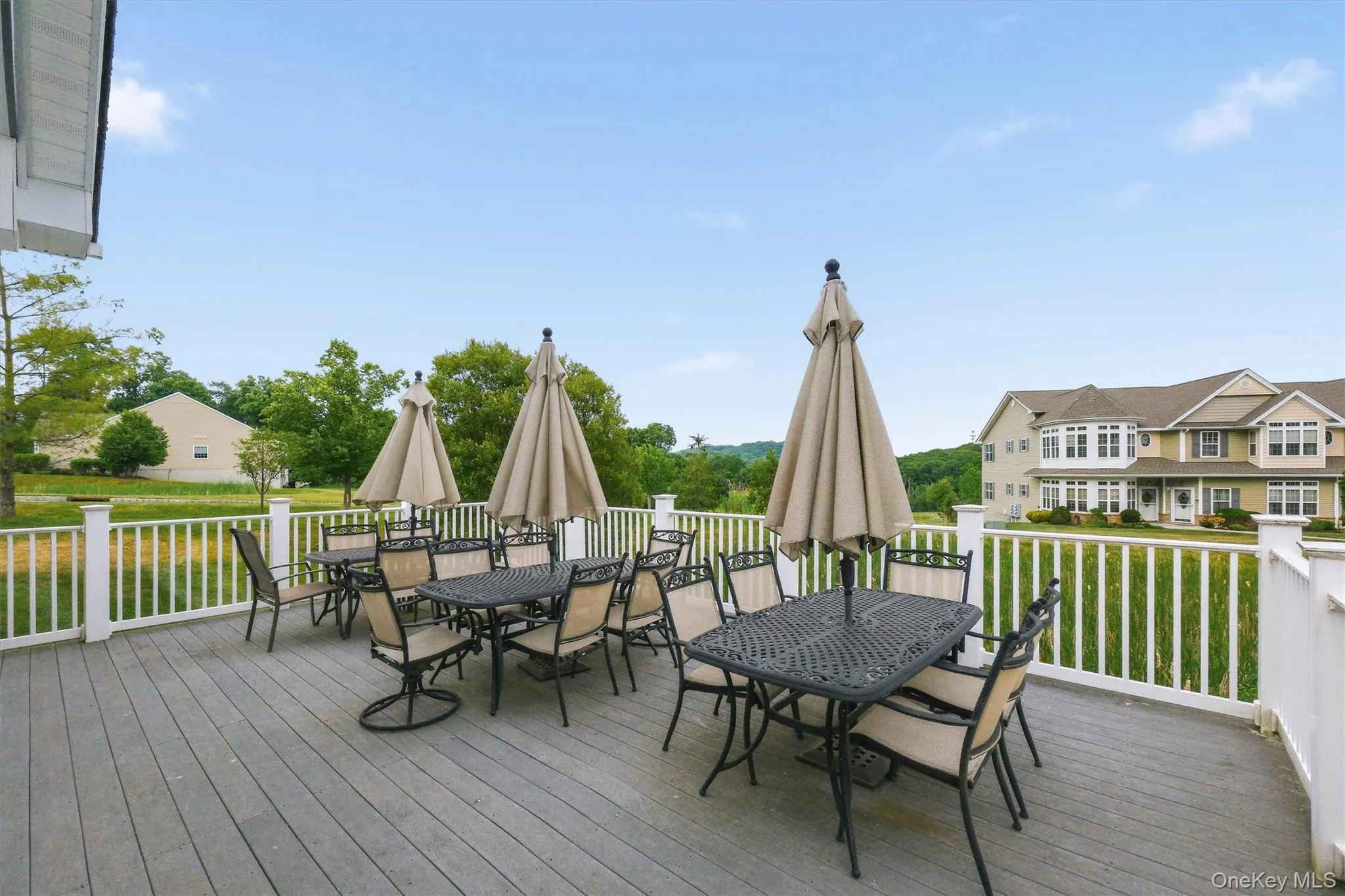 Clubhouse features a furnished outdoor deck for resident relaxation and enjoyment. Clubhouse features a furnished outdoor deck for resident relaxation and enjoyment.