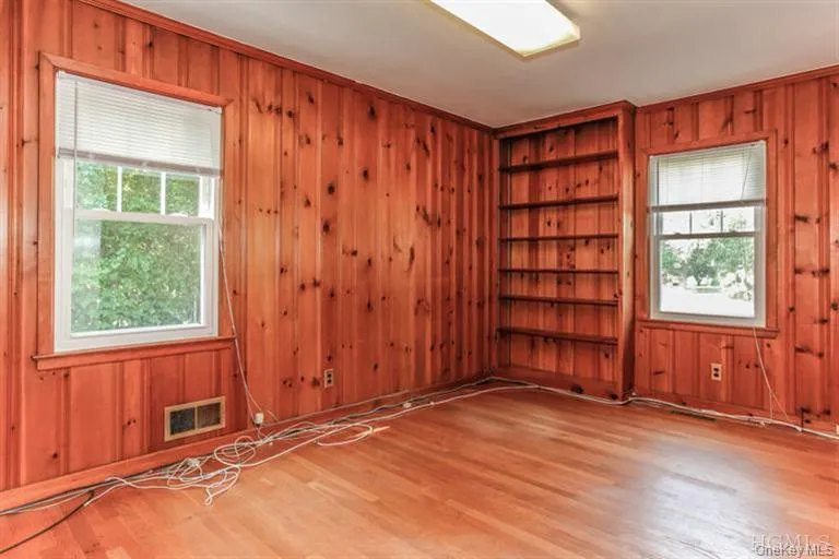 Bedroom or family room with closet and built ins Bedroom or family room with closet and built ins