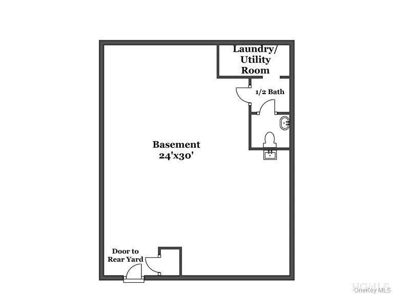 Lower level floor plan Lower level floor plan