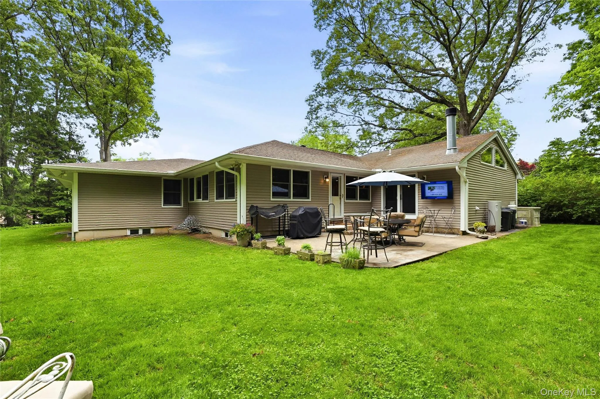 Patio and lawn Patio and lawn