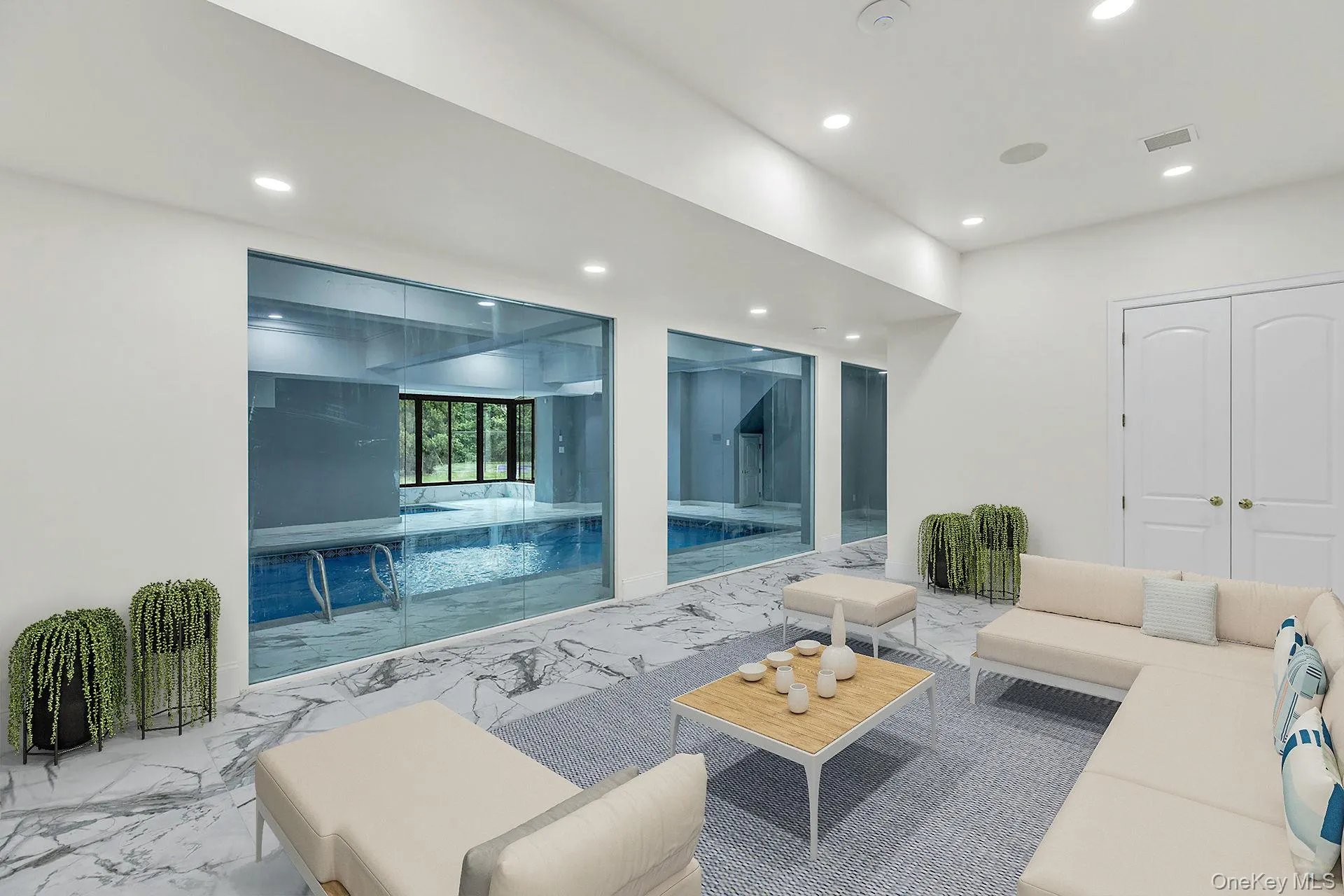 Virtually Staged Indoor Pool Cabana Virtually Staged Indoor Pool Cabana