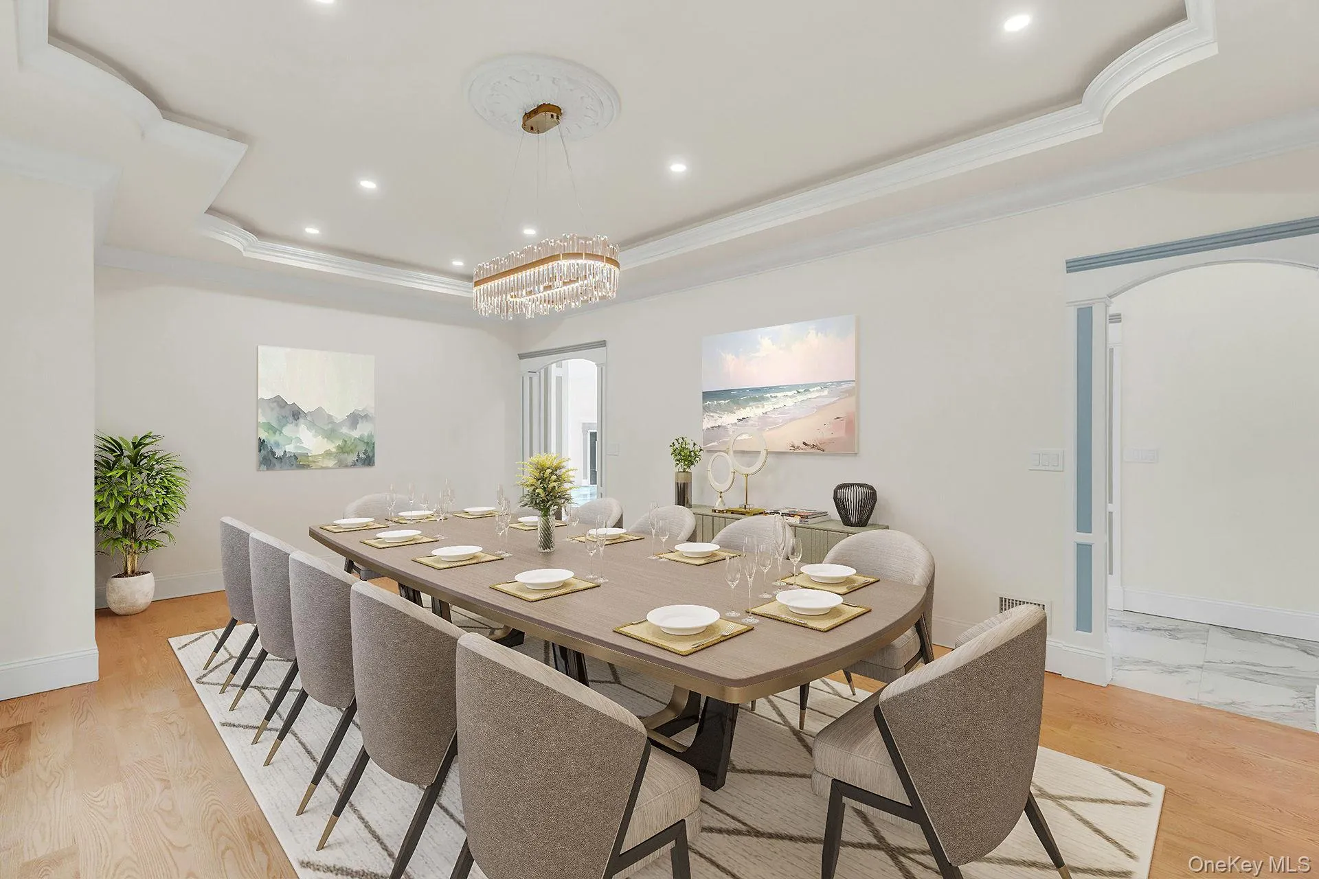 Virtually Staged Formal Dining Room Virtually Staged Formal Dining Room