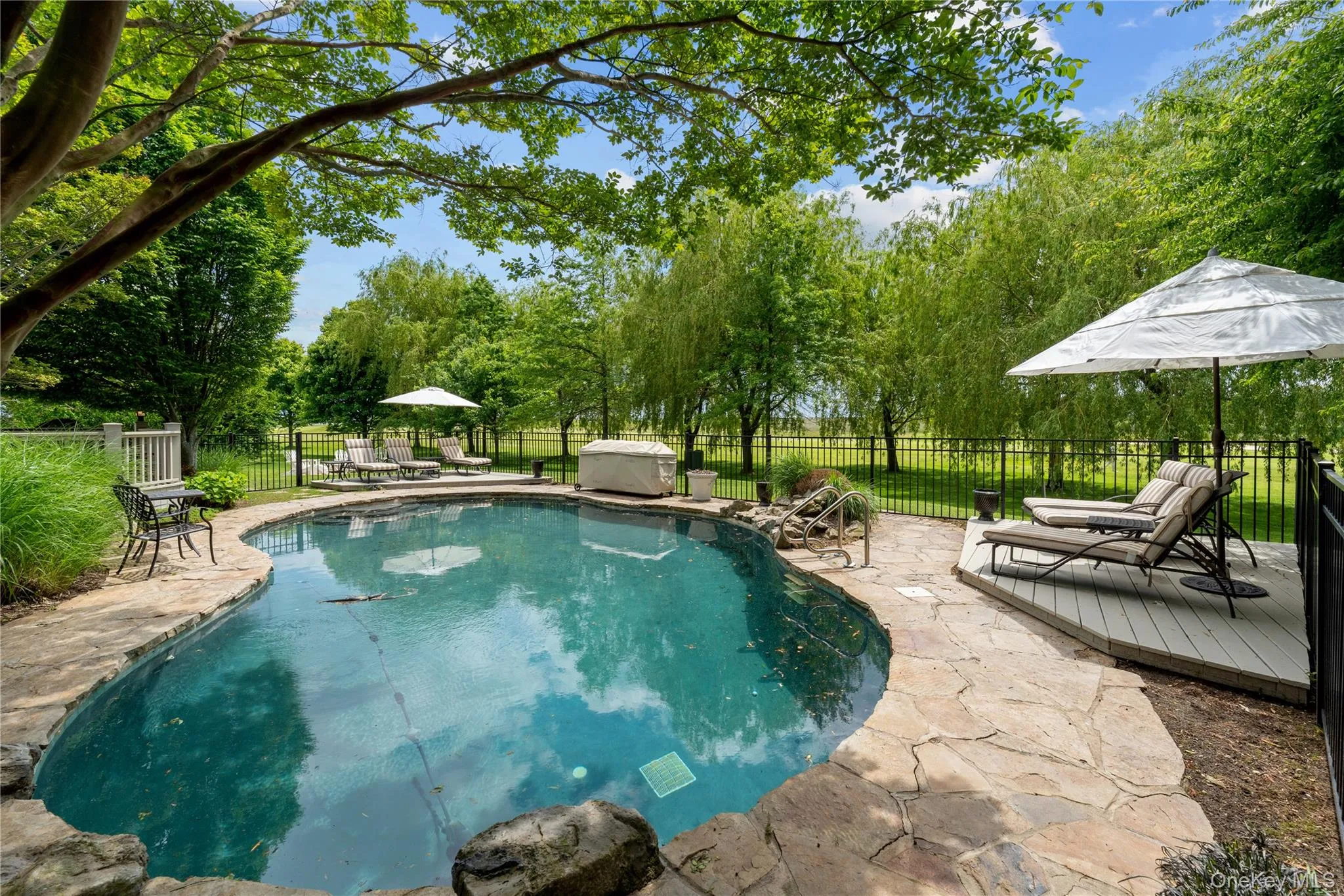 IN GROUND GUNITE HEATED SALTWATER POOL IN GROUND GUNITE HEATED SALTWATER POOL