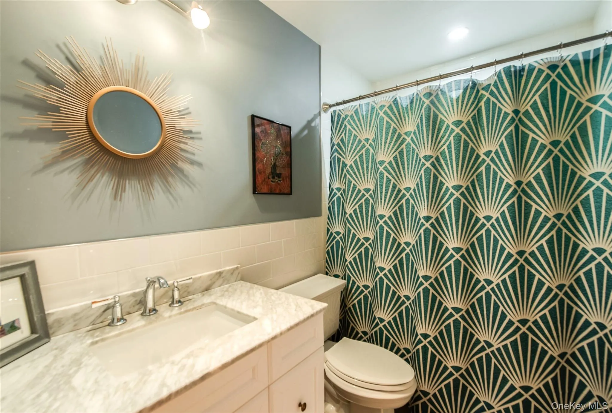 Hall bath with tub and shower Hall bath with tub and shower