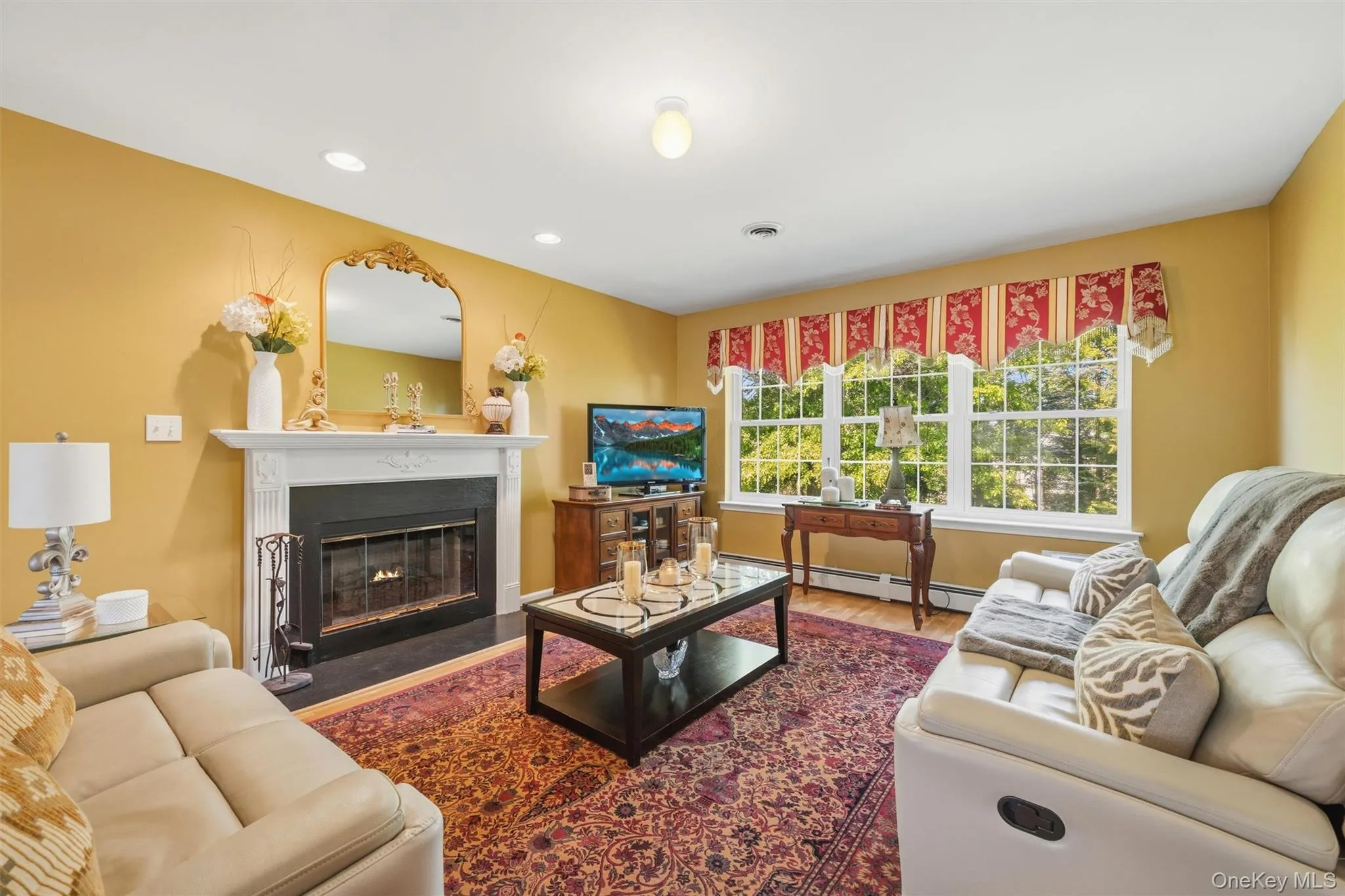 Living Room with gas fireplace Living Room with gas fireplace