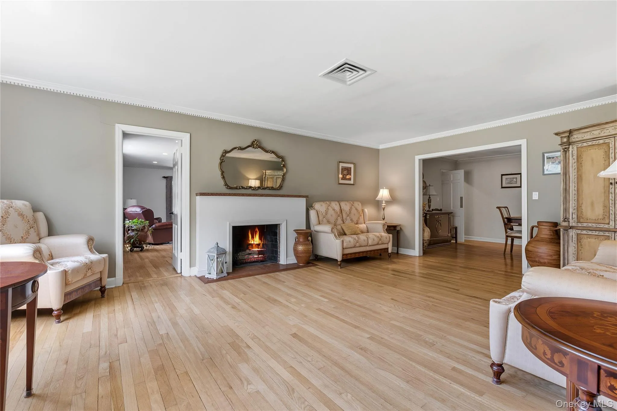 with a wood burning fireplace with a wood burning fireplace