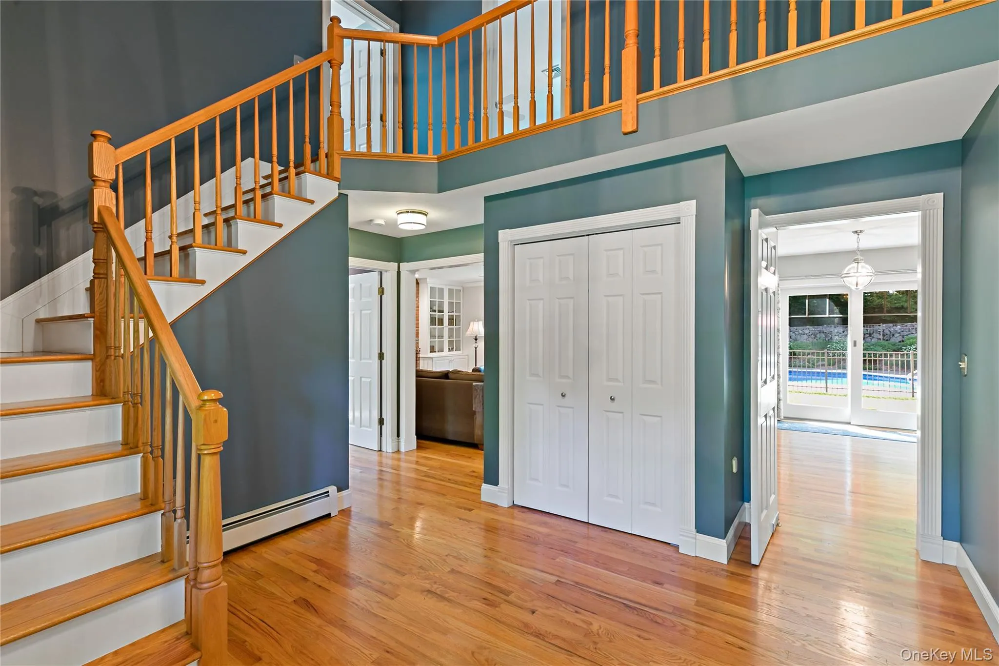 Two story front entry Two story front entry