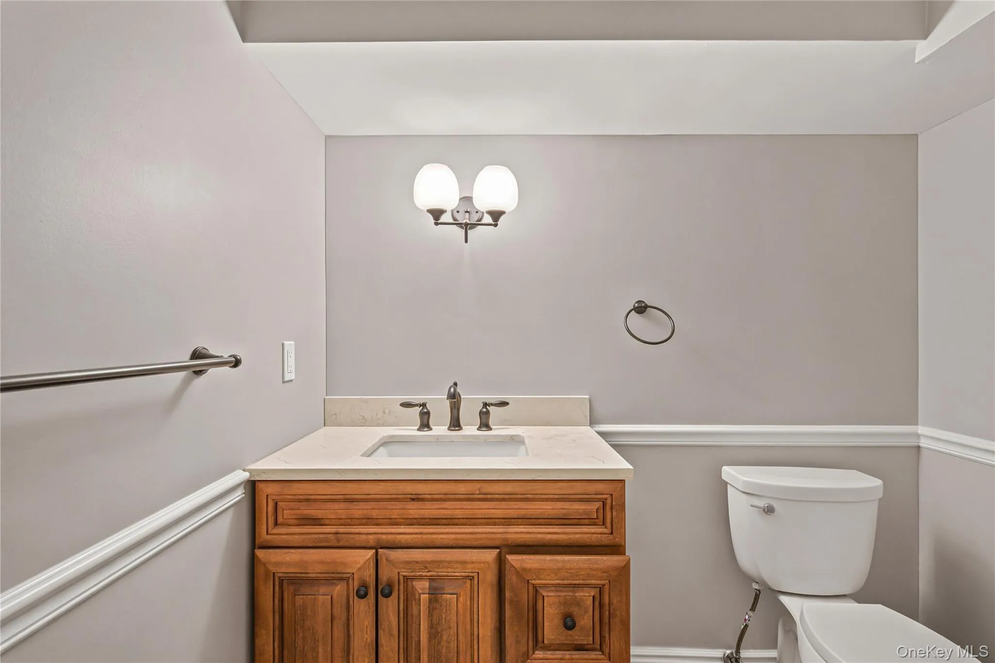 Basement powder room Basement powder room