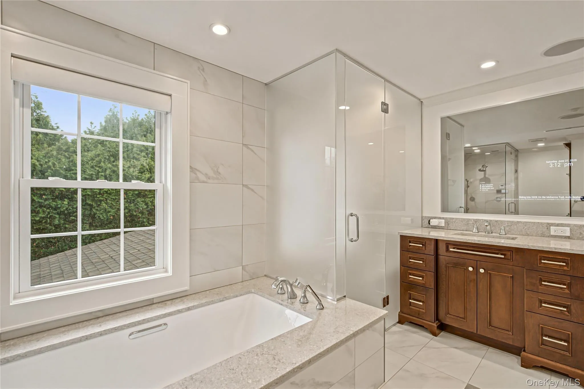 Newly renovated primary bathroom Newly renovated primary bathroom