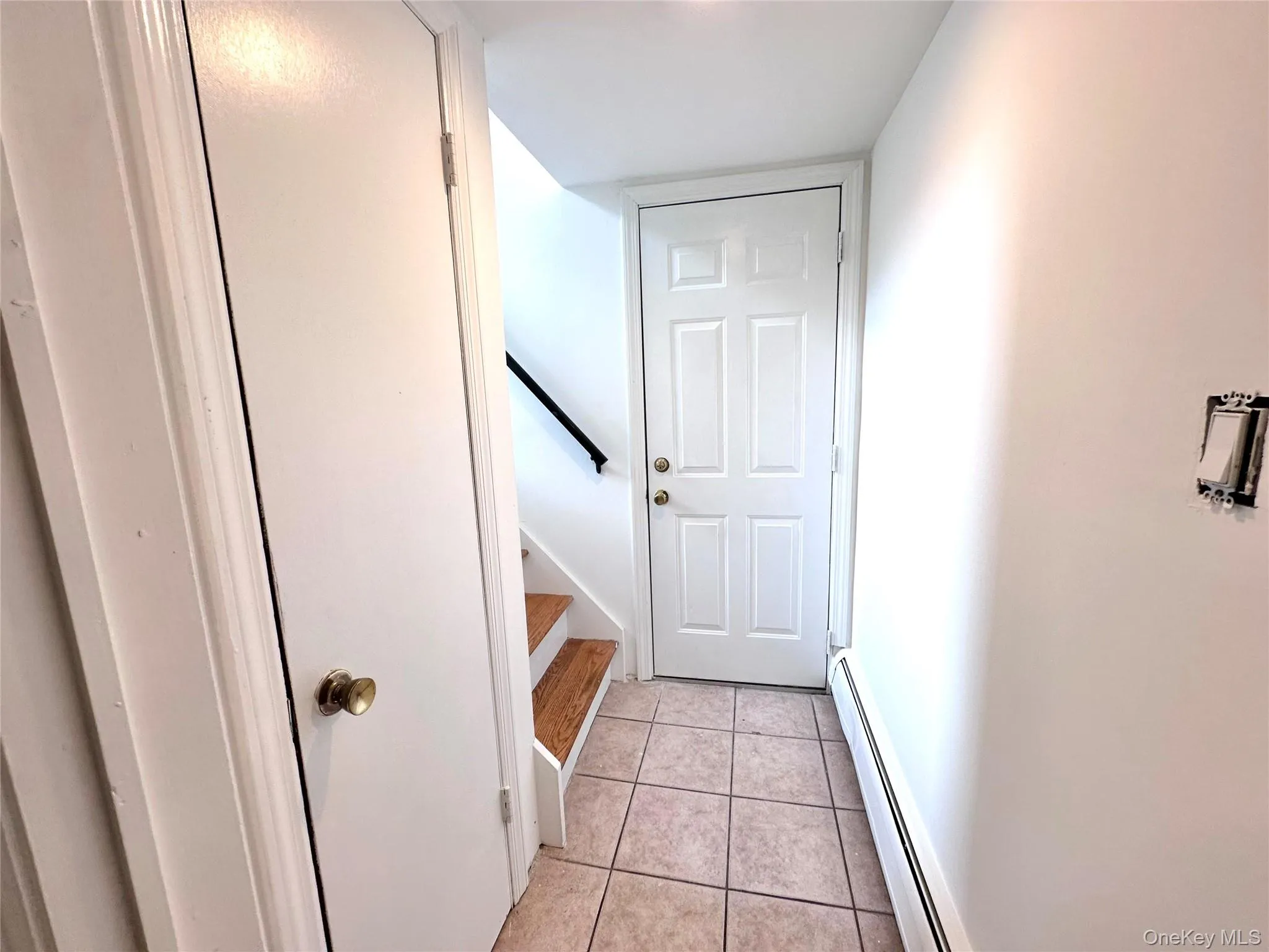 Lower-level hall door to garage. Lower-level hall door to garage.