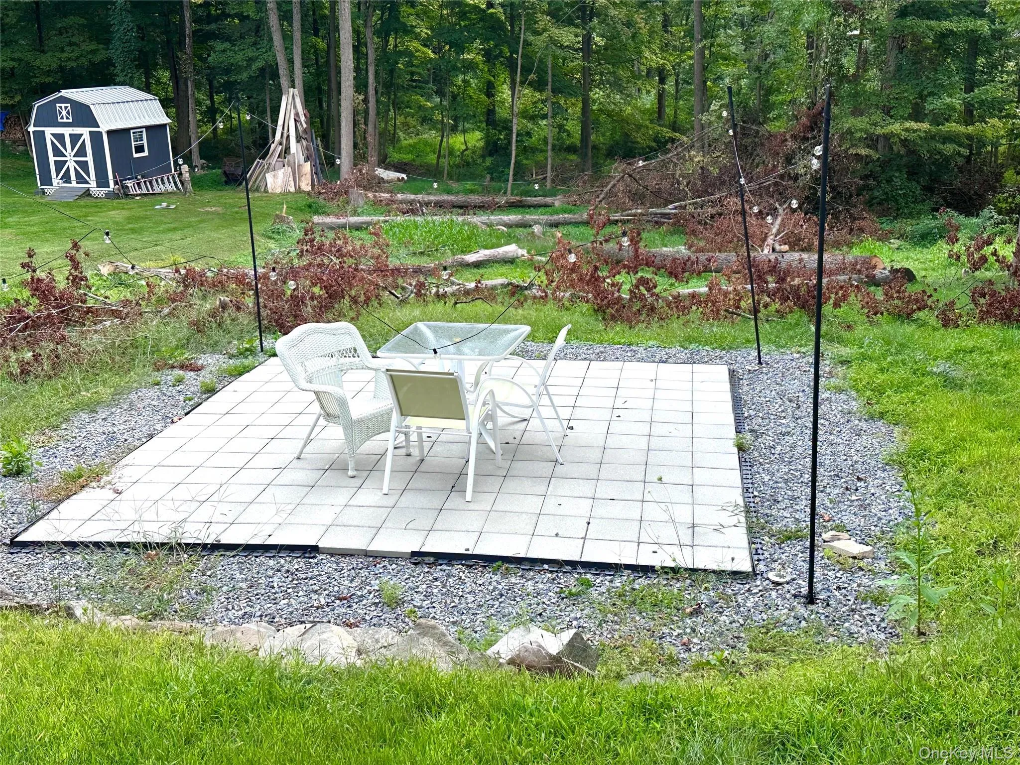 Beautiful patio! (Branches have been removed!) Beautiful patio! (Branches have been removed!)