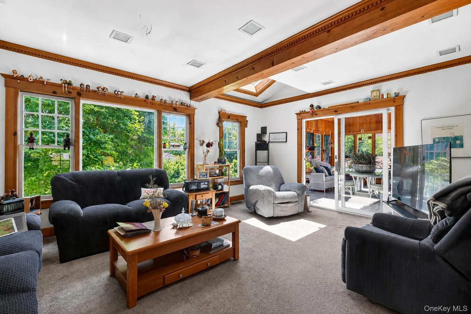 Family room toward Sunroom Family room toward Sunroom