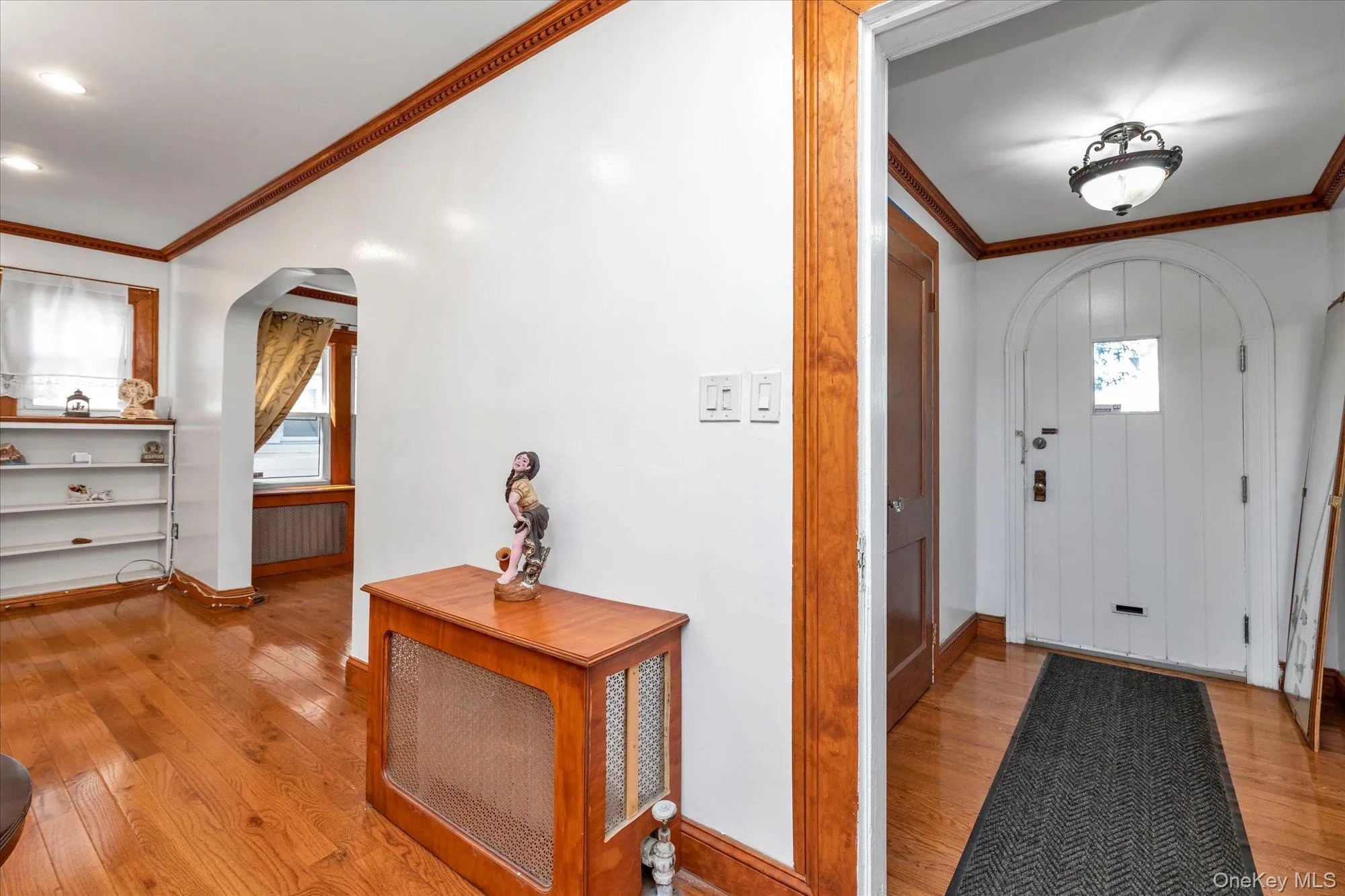 Large foyer with coat closet Large foyer with coat closet