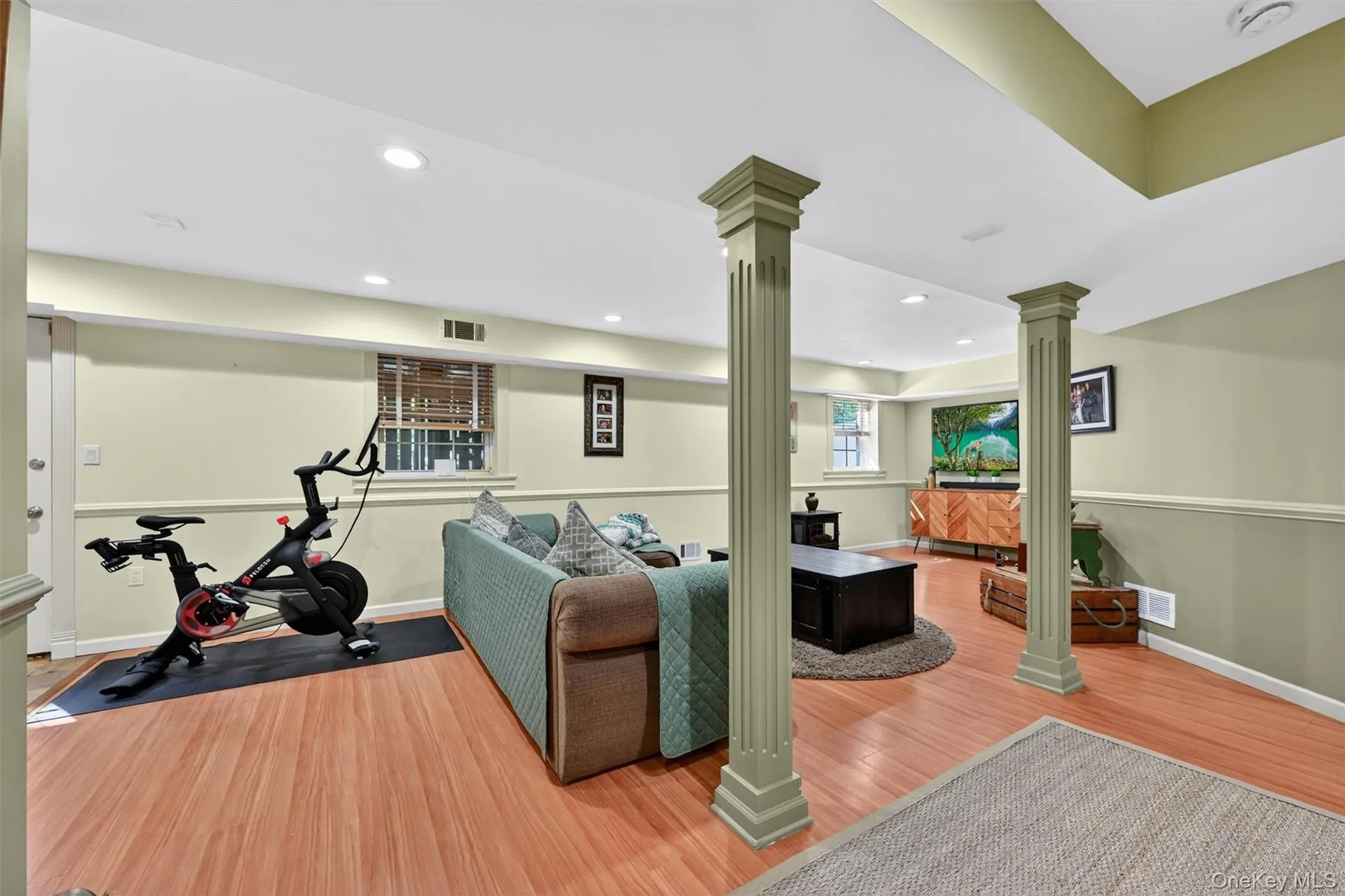 This space is large enough to carve out a home gym area. This space is large enough to carve out a home gym area.