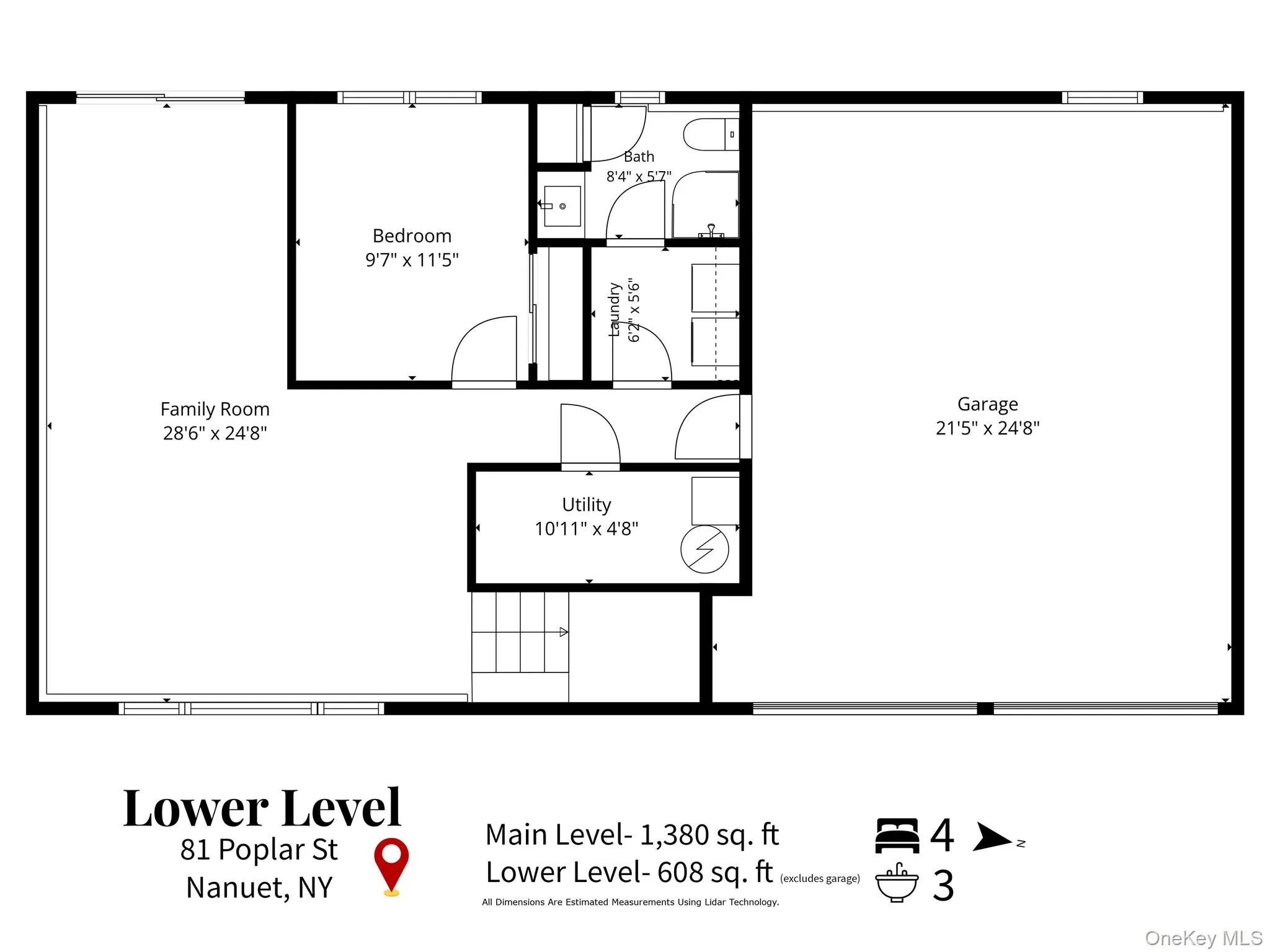 Floor plan for lower level Floor plan for lower level