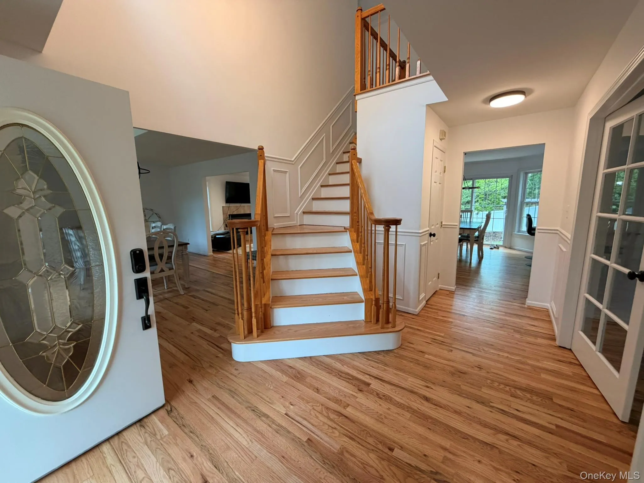 Entry Foyer with Custom Staircase Entry Foyer with Custom Staircase