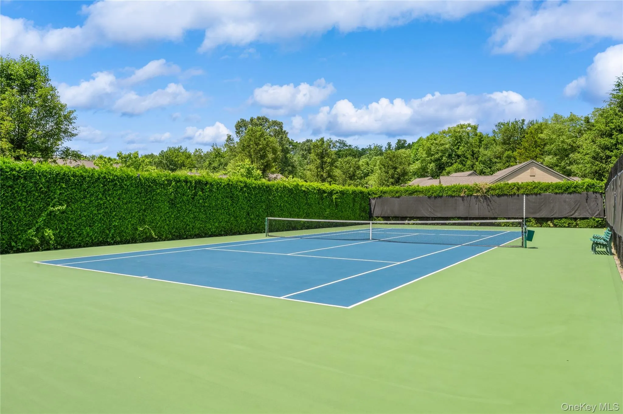 View of tennis court c View of tennis court c