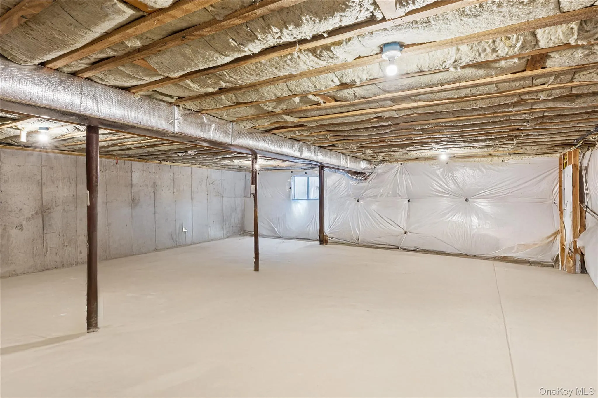 View of unfinished basement View of unfinished basement