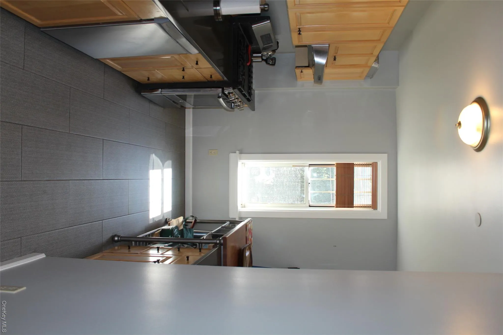 Enter into large kitchen area Enter into large kitchen area