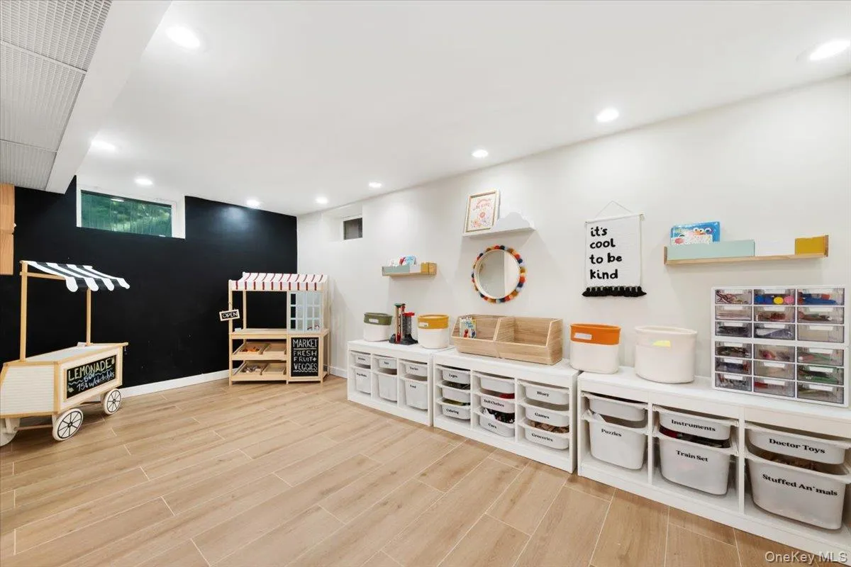 Versatile basement with ample storage and recreation space. Versatile basement with ample storage and recreation space.